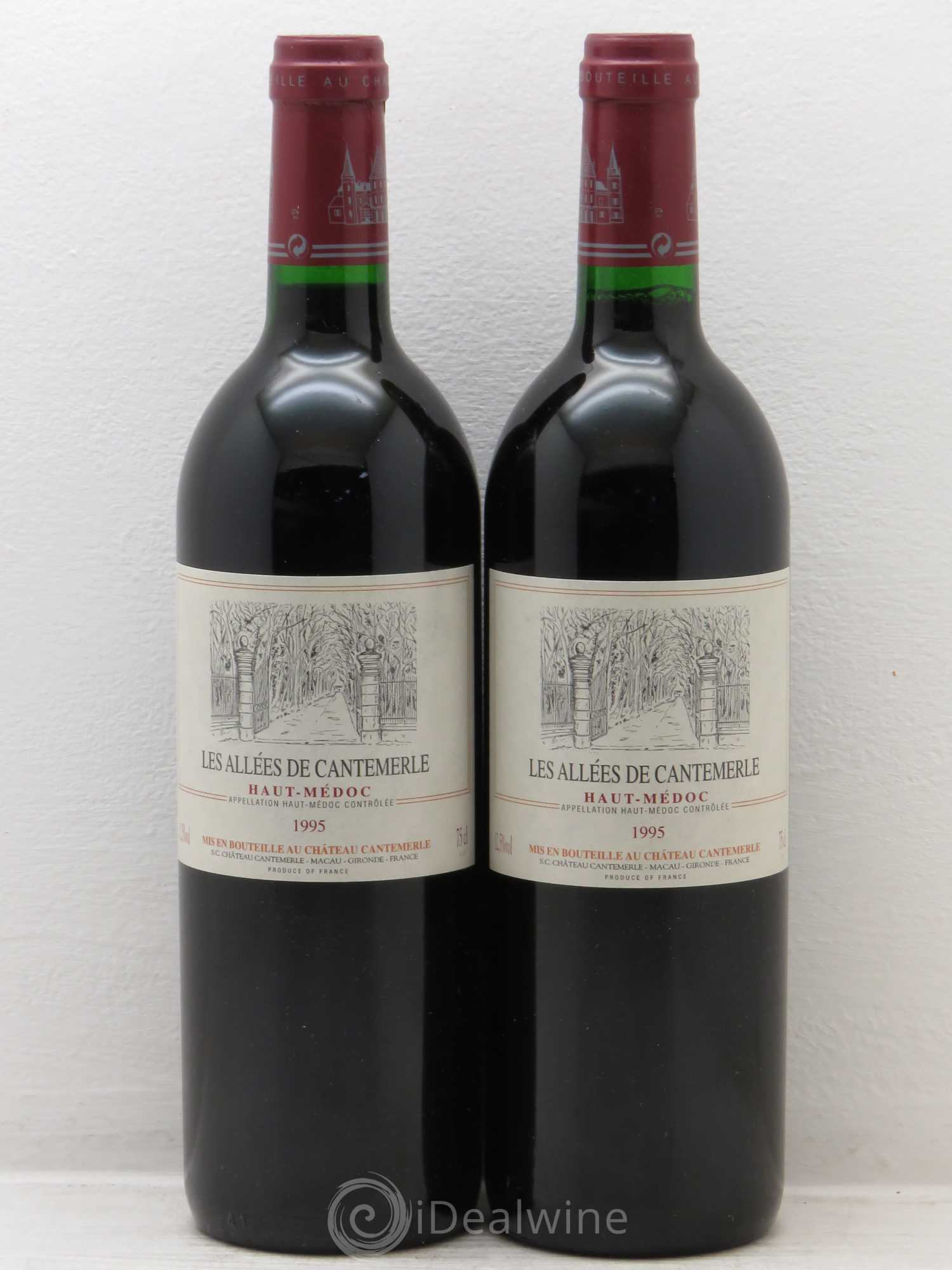 Allées de Cantemerle Second Vin (sans prix de réserve) 1995 - Lot de 2 bouteilles - 0
