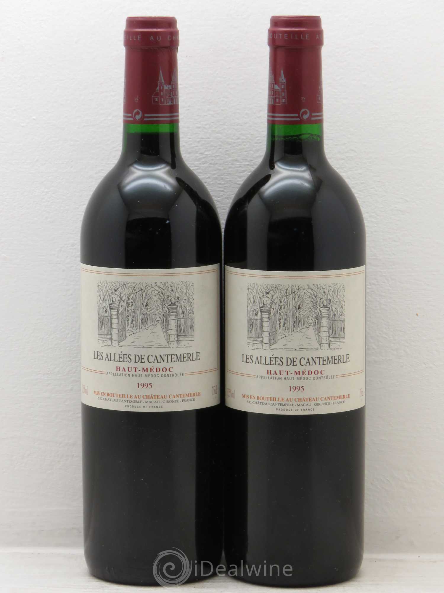 Allées de Cantemerle Second Vin (sans prix de réserve) 1995 - Lot de 2 bouteilles - 0