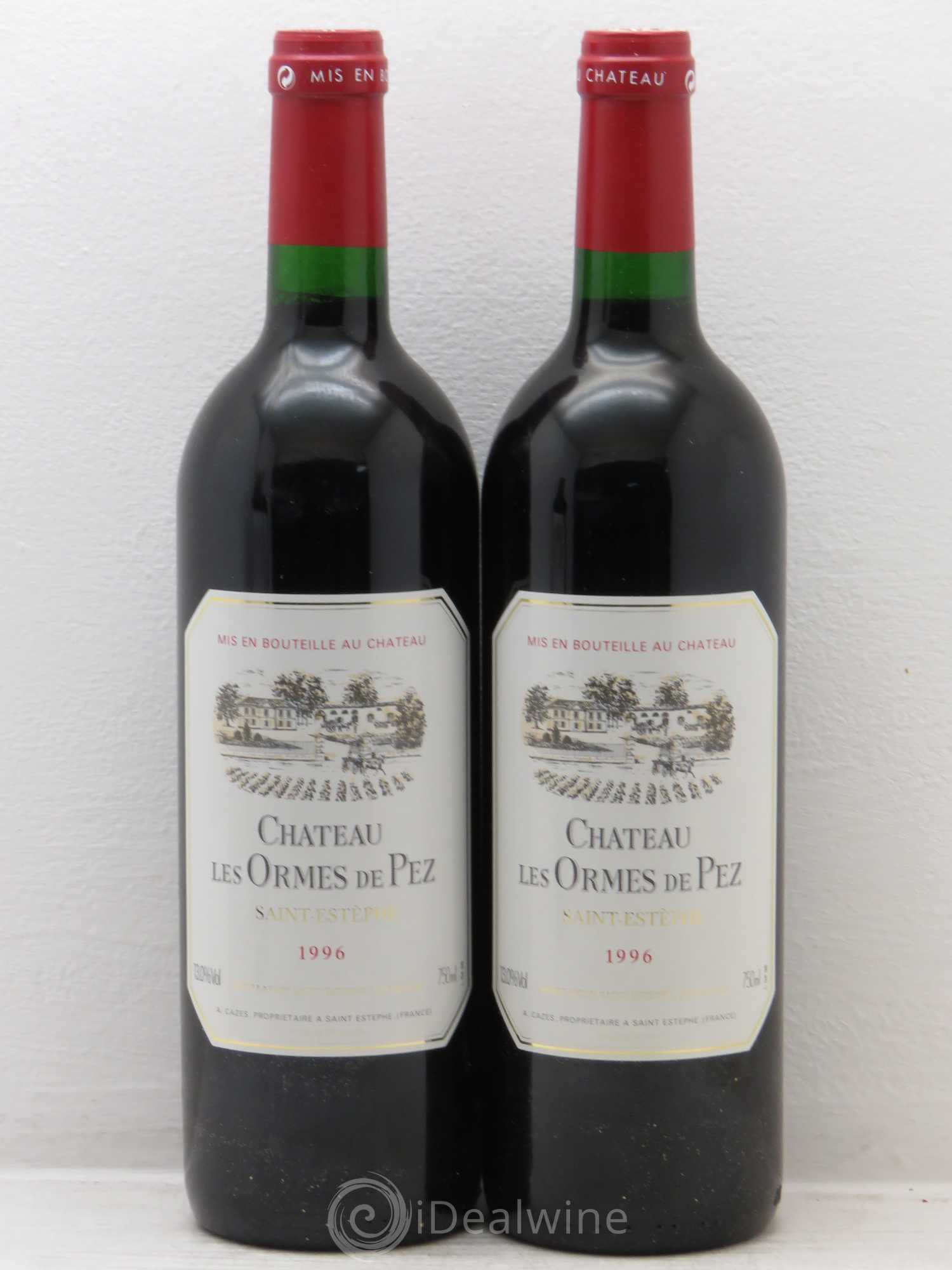 Château les Ormes de Pez 1996 - Lot de 2 bouteilles - 0
