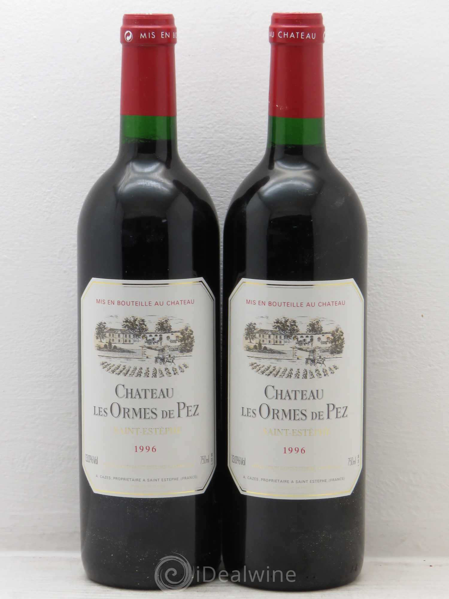 Château les Ormes de Pez 1996 - Lot de 2 bouteilles - 0