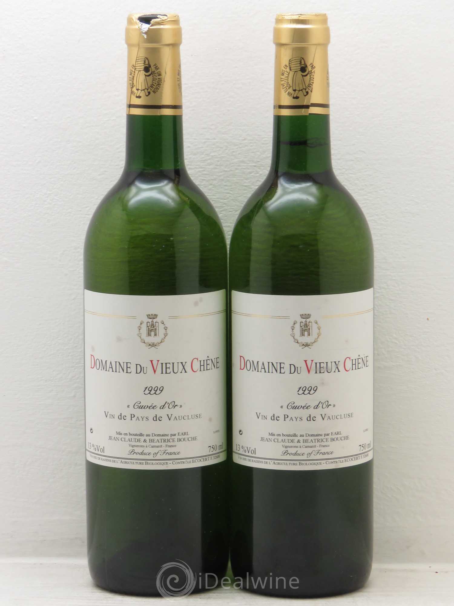 Divers VDP Vaucluse Cuvée d'Or Domaine du Vieux Chêne (sans prix de réserve) 1999 - Posten von 2 Flaschen - 0