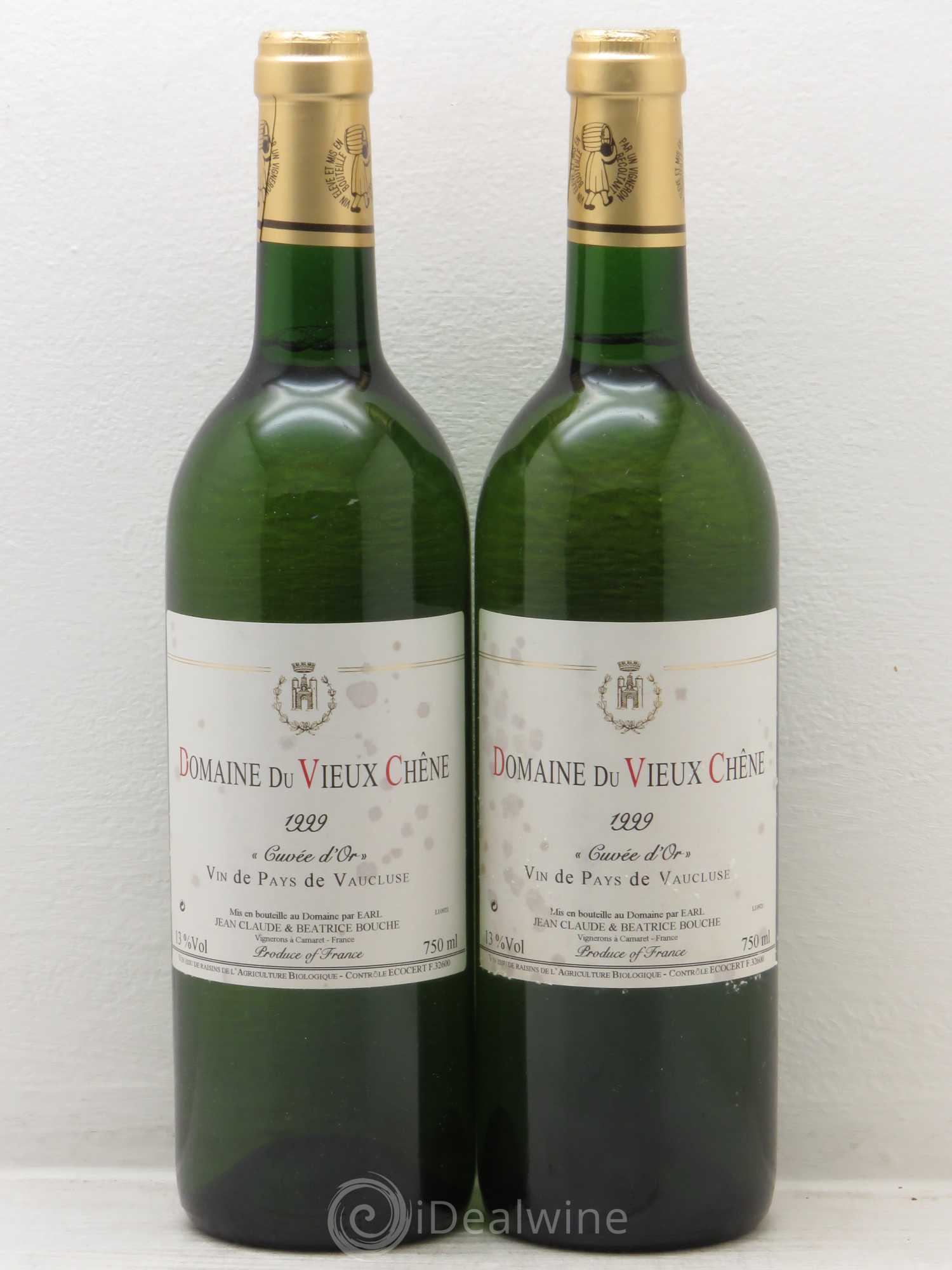Divers VDP Vaucluse Cuvée d'Or Domaine du Vieux Chêne (sans prix de réserve) 1999 - Posten von 2 Flaschen - 0
