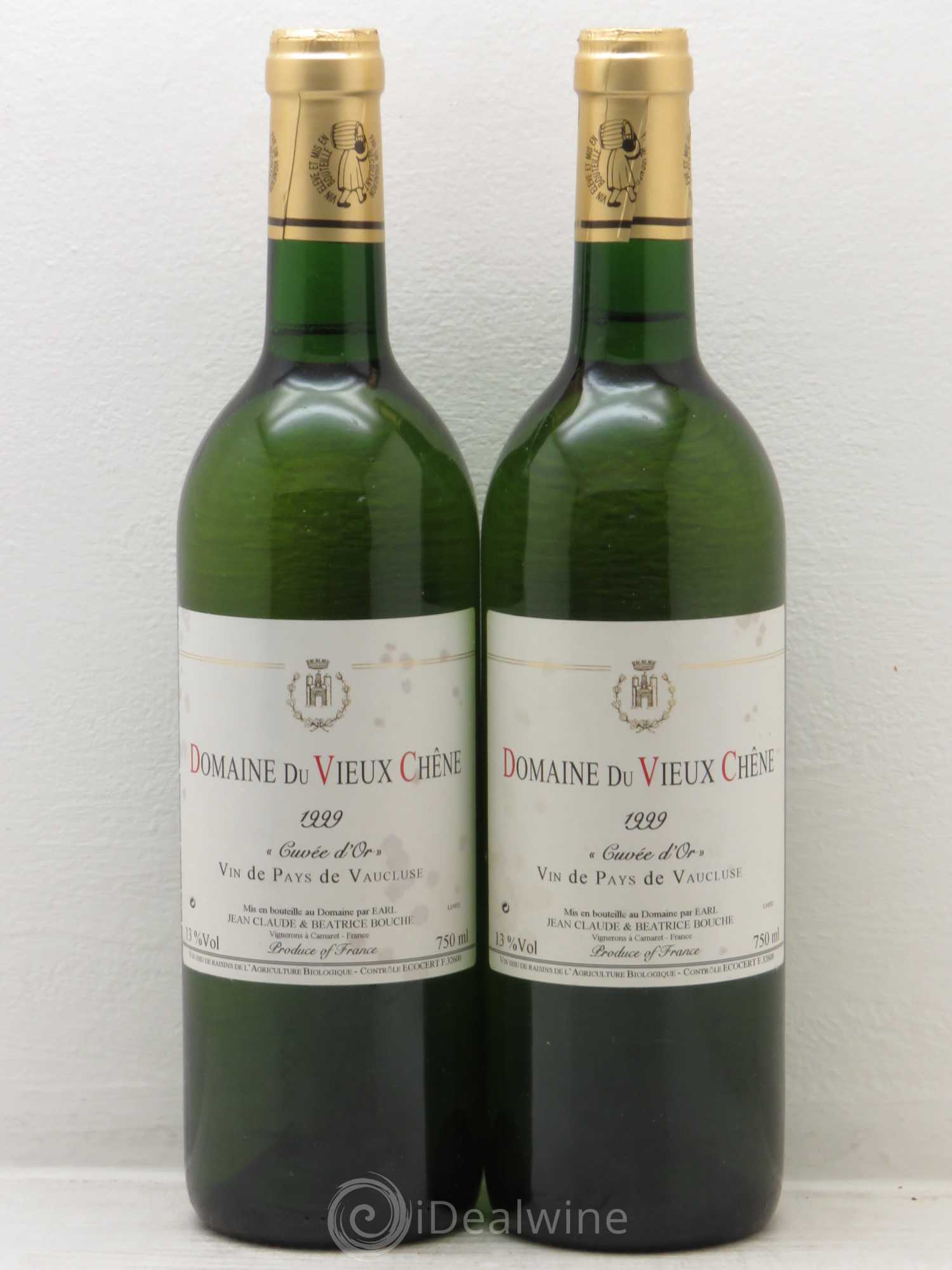 Divers VDP Vaucluse Cuvée d'Or Domaine du Vieux Chêne (sans prix de réserve) 1999 - Posten von 2 Flaschen - 0