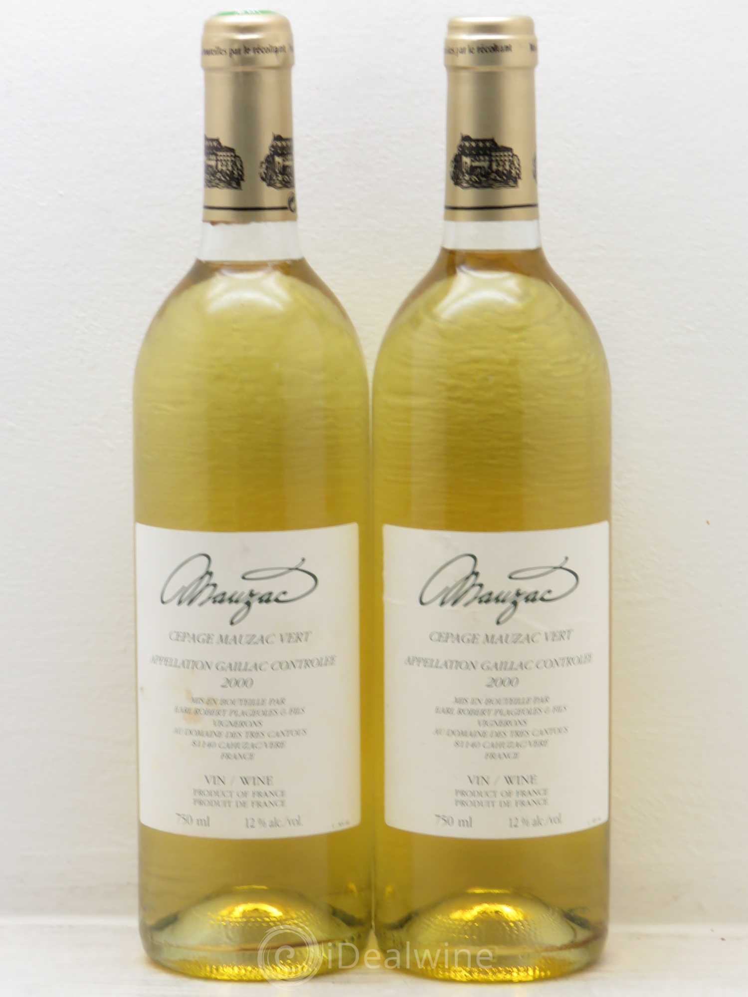 Divers Gaillac Mauzac Vert Plageole (sans prix de réserve) 2000 - Posten von 2 Flaschen - 0