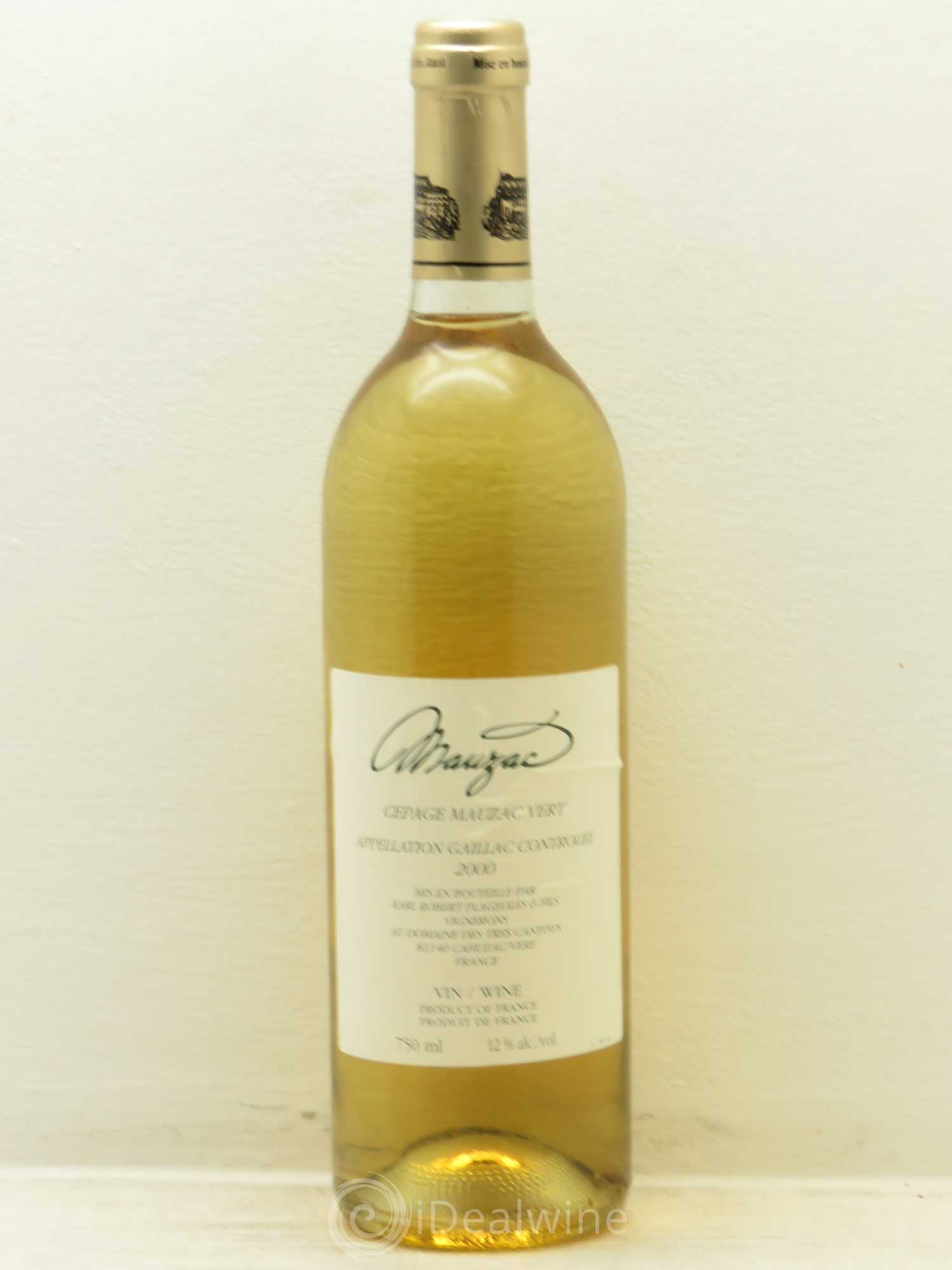 Divers Gaillac Mauzac Vert Plageole (sans prix de réserve) 2000 - Posten von 1 Flasche - 0