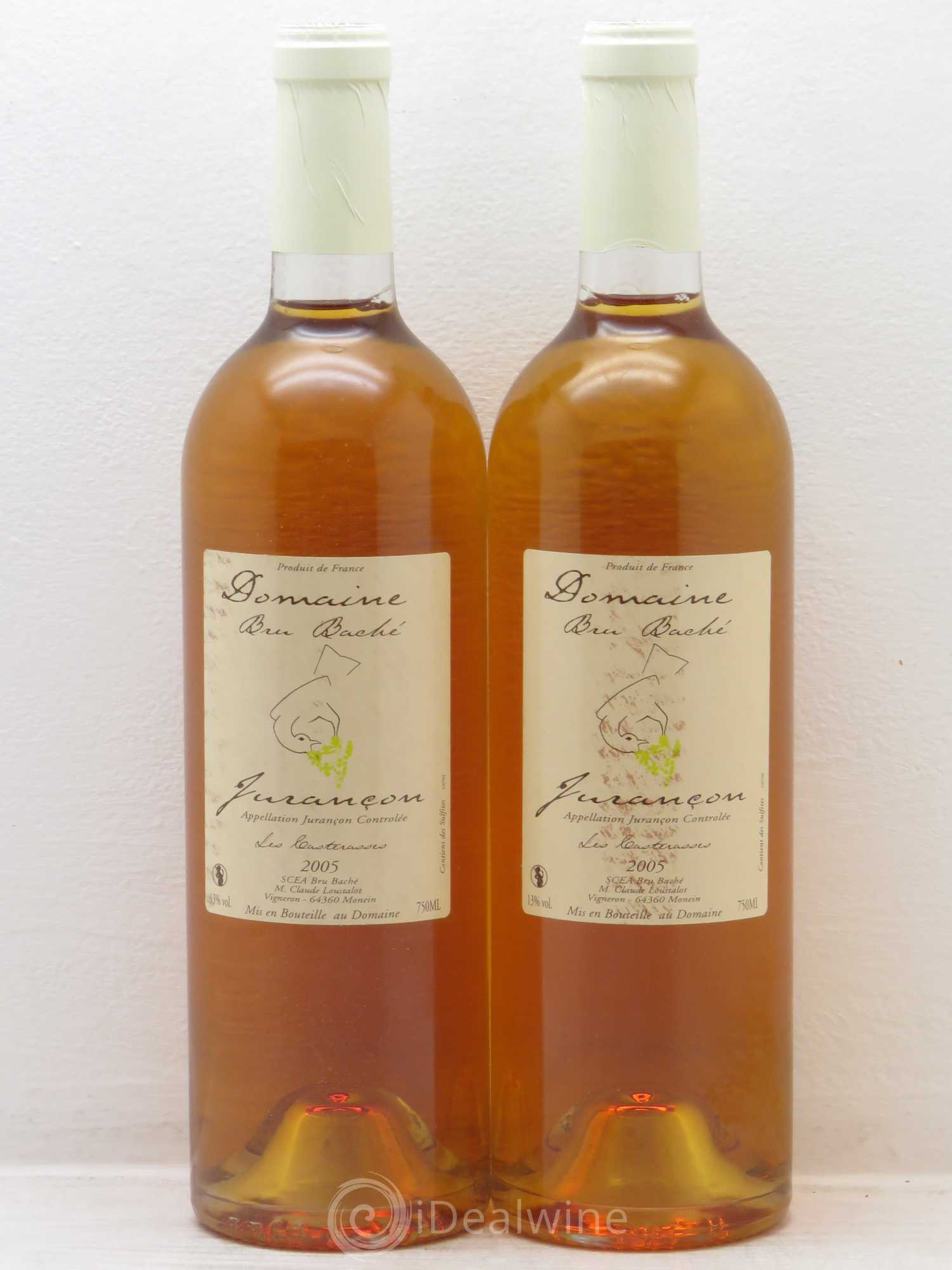 Jurançon Bru Bache Casterasses (Doux) 2005 - Posten von 2 Flaschen - 0