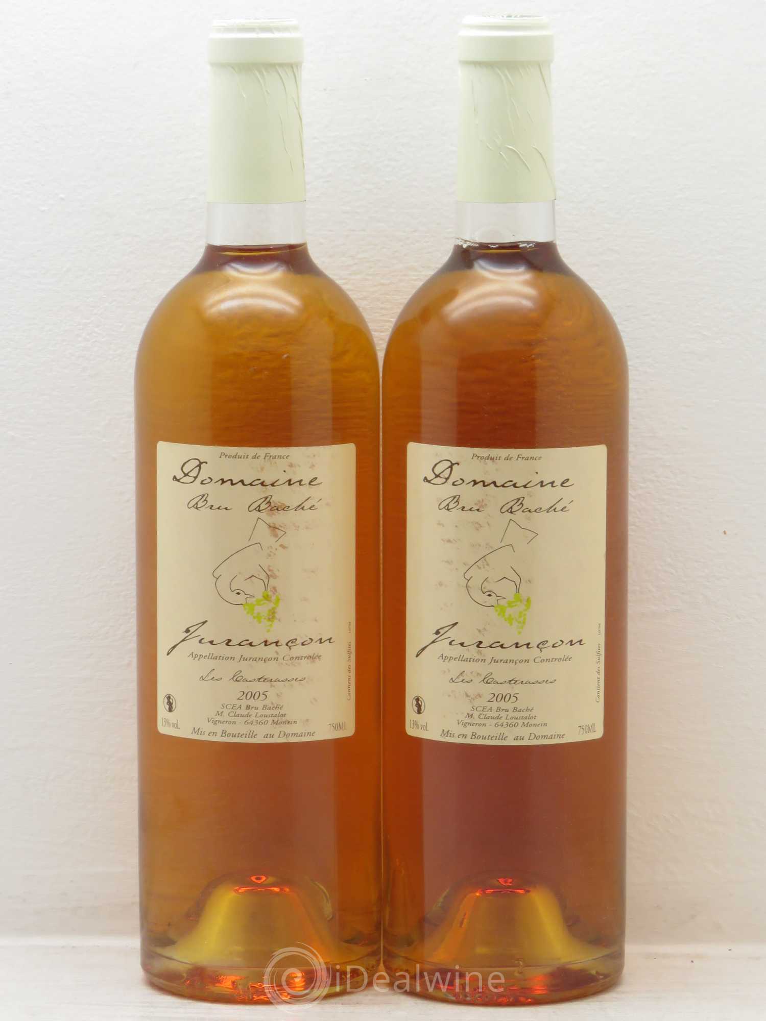 Jurançon Bru Bache Casterasses (Doux) 2005 - Posten von 2 Flaschen - 0