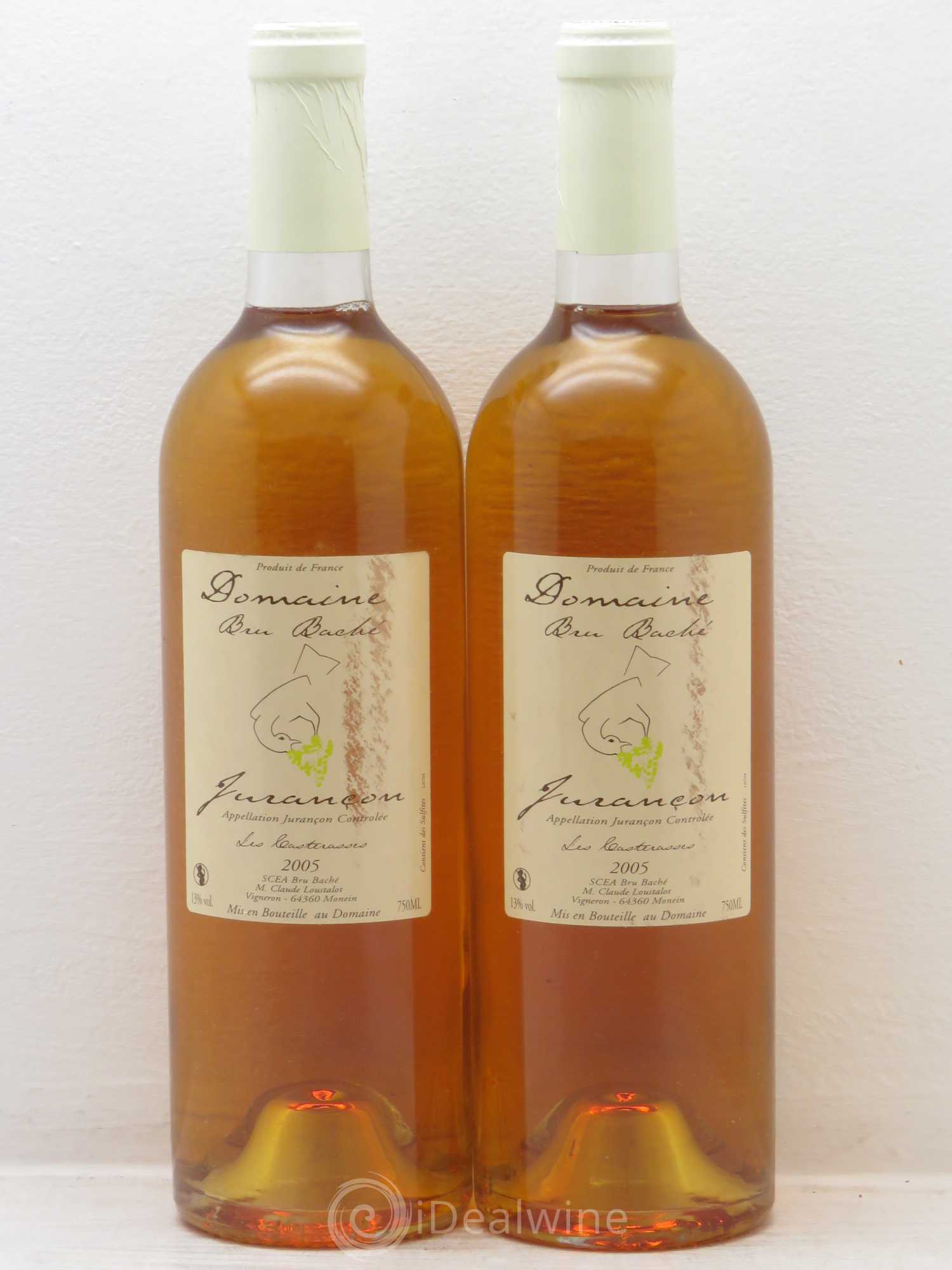 Jurançon Bru Bache Casterasses (Doux) 2005 - Posten von 2 Flaschen - 0