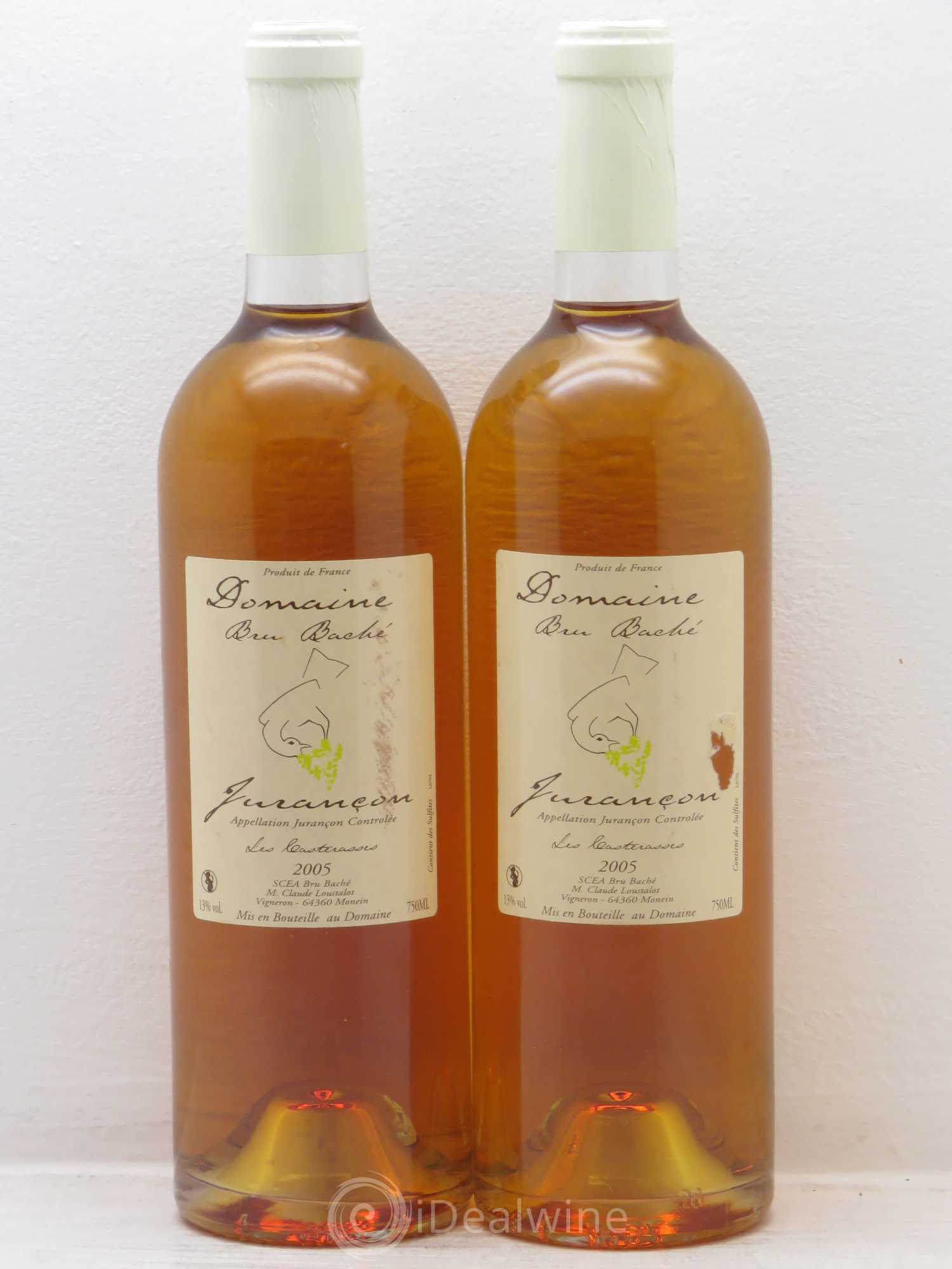 Jurançon Bru Bache Casterasses (Doux) 2005 - Posten von 2 Flaschen - 0