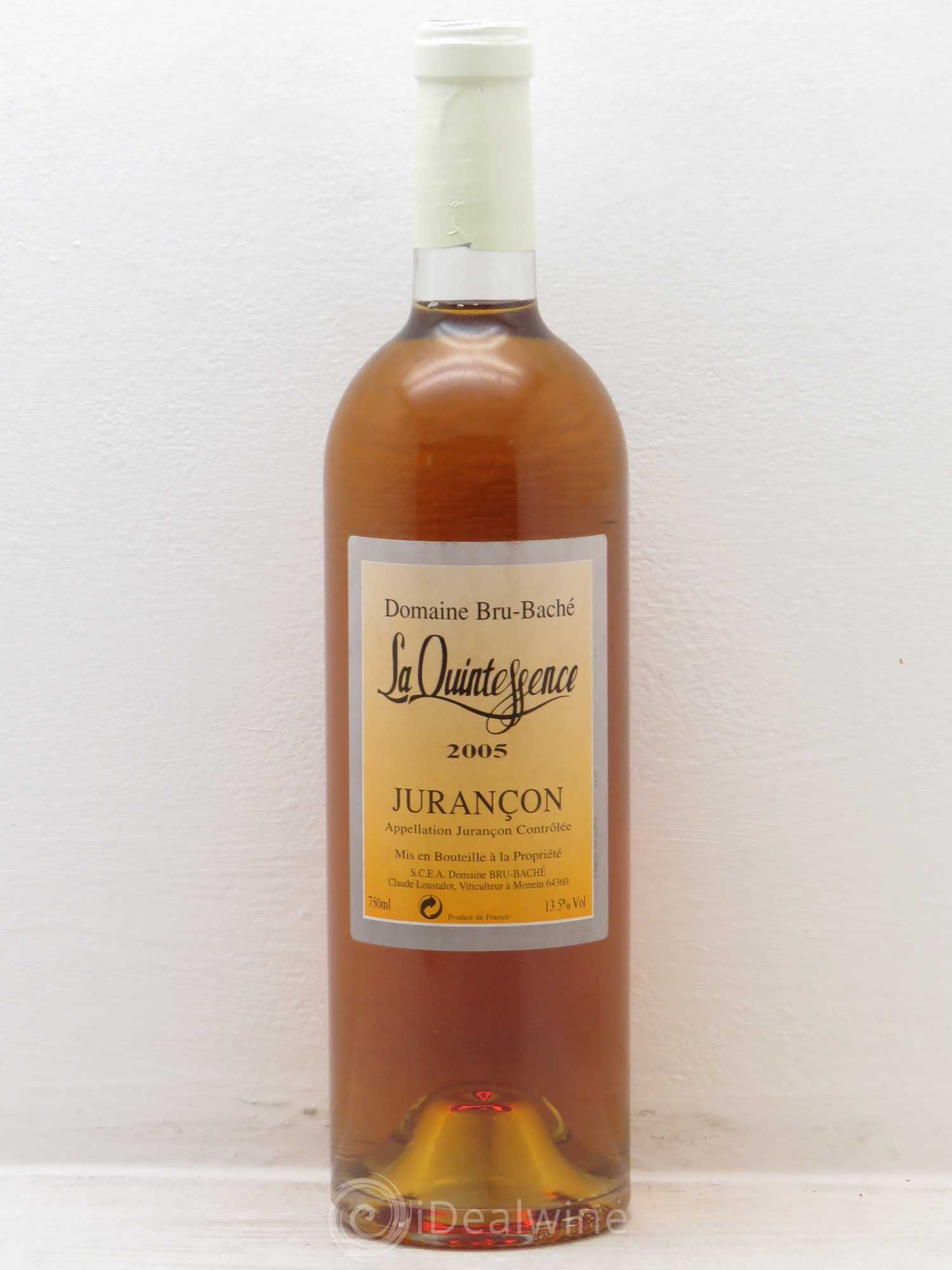 Jurançon Bru Bache Quintessence 2005 - Posten von 1 Flasche - 0