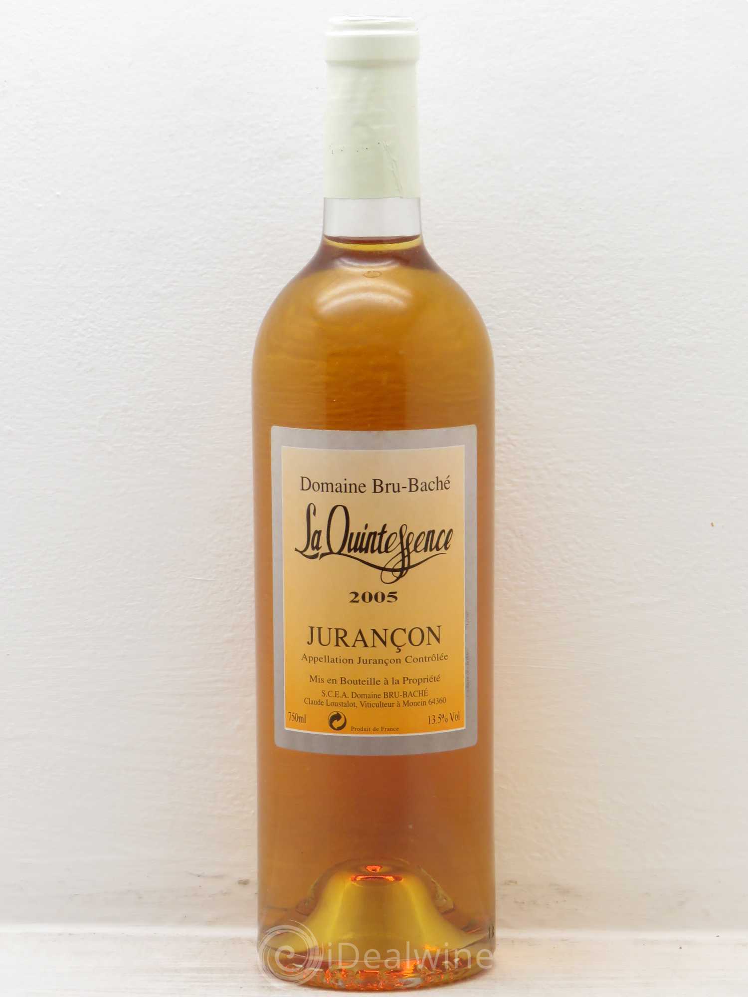 Jurançon Bru Bache Quintessence 2005 - Posten von 1 Flasche - 0