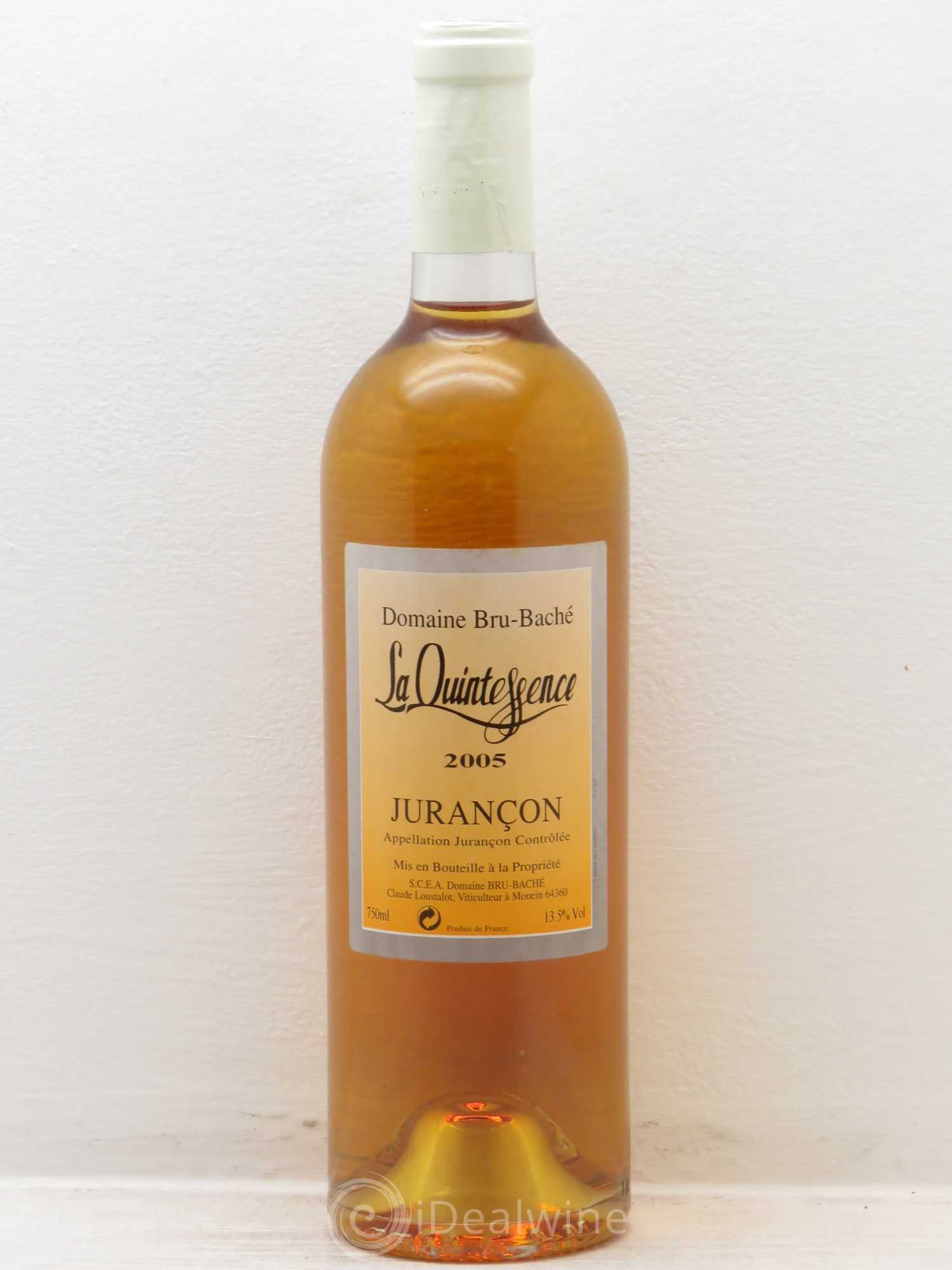 Jurançon Bru Bache Quintessence 2005 - Posten von 1 Flasche - 0