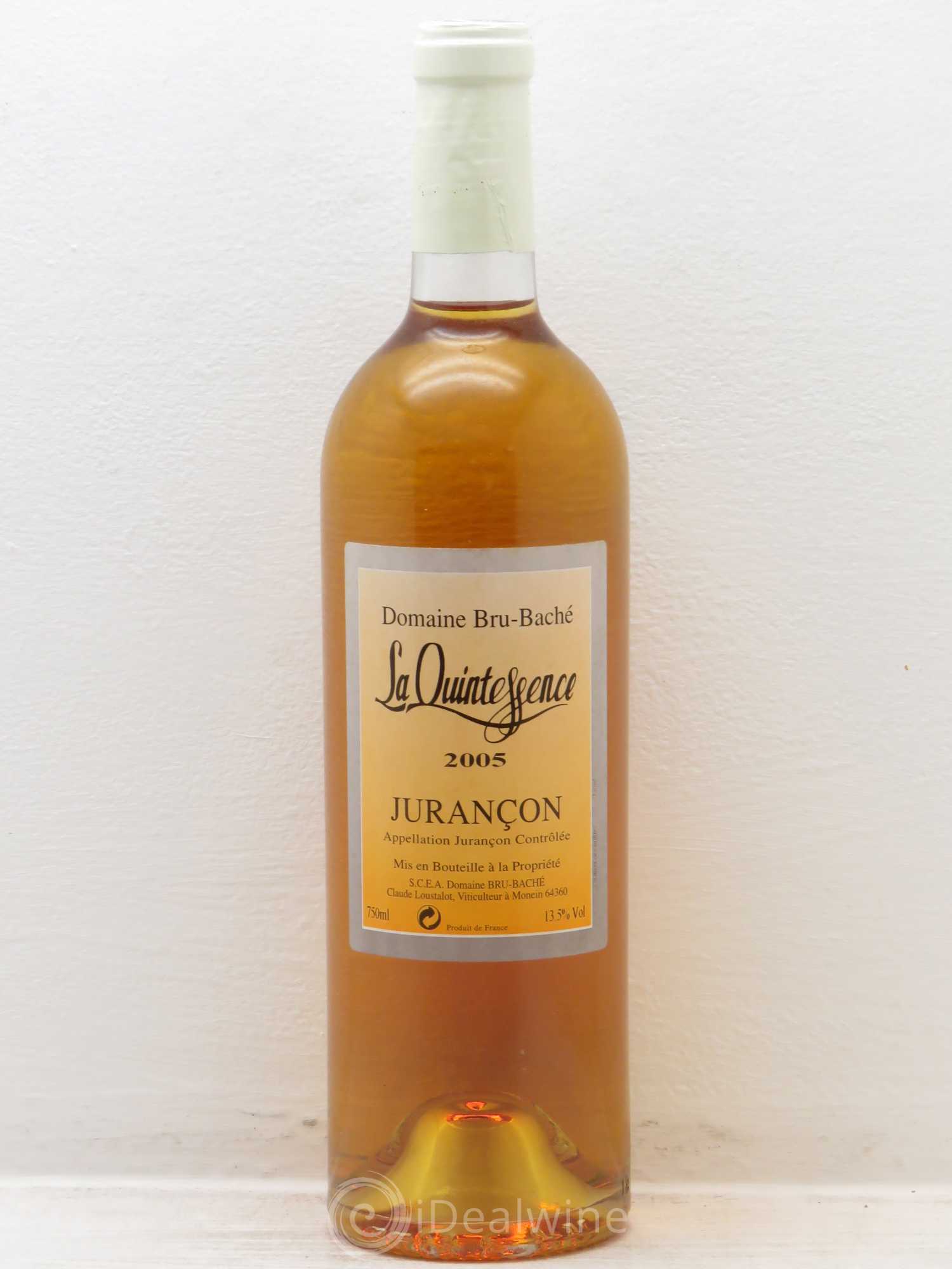 Jurançon Bru Bache Quintessence (sans prix de réserve) 2005 - Posten von 1 Flasche - 0