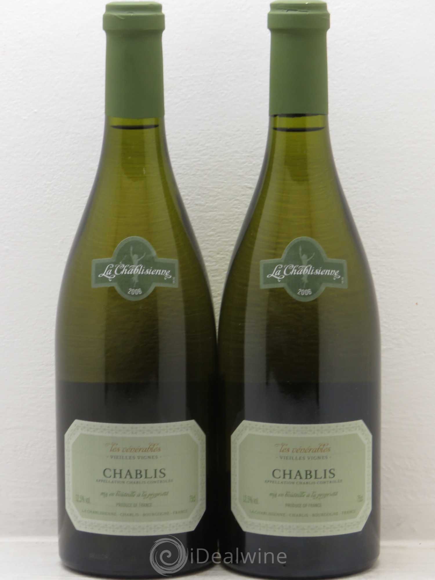 Chablis Les Vénérables Vieilles Vignes - La Chablisienne (sans prix de réserve) 2006 - Posten von 2 Flaschen - 0