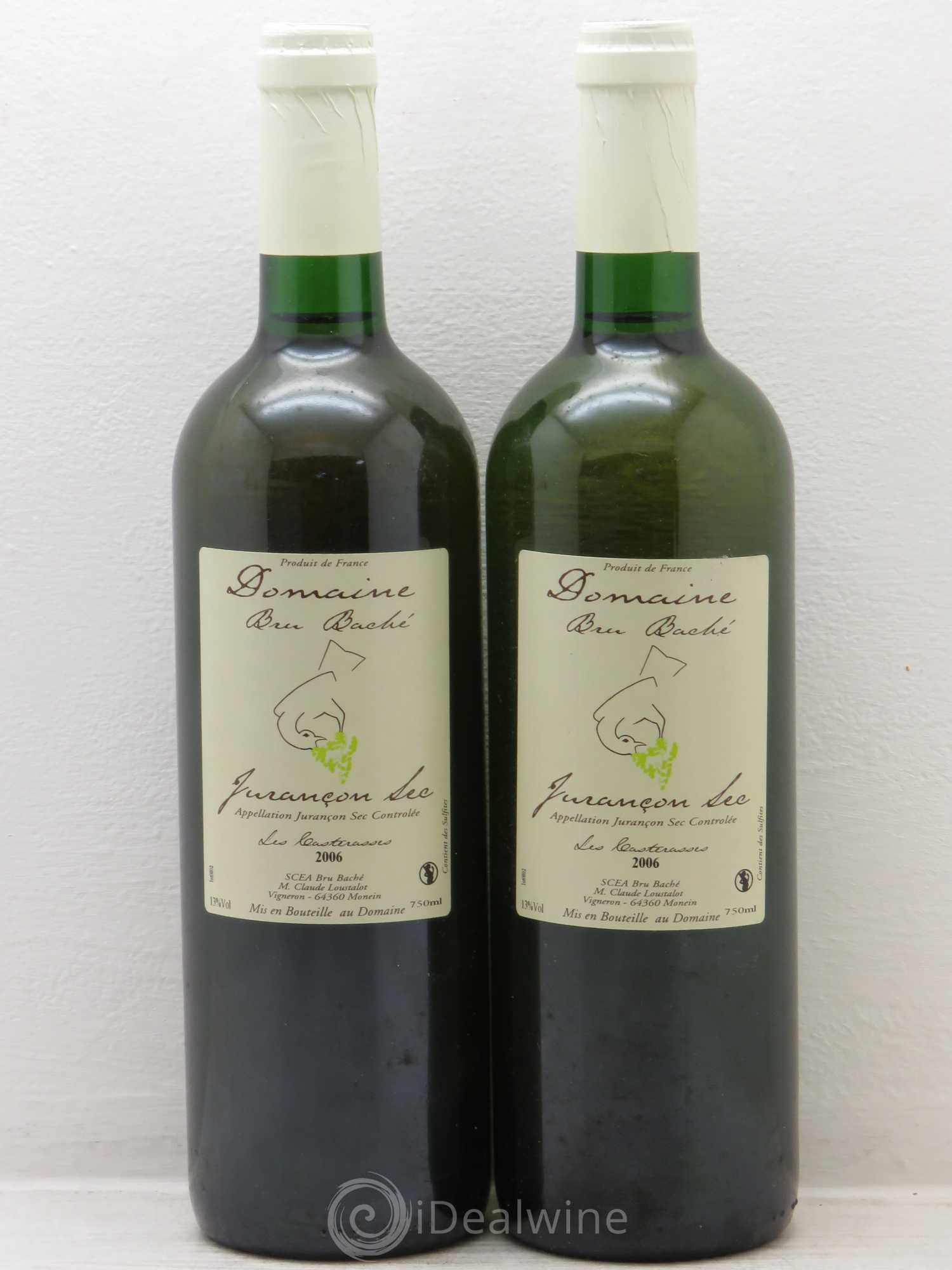 Jurançon Bru Bache Casterasses (Sec) 2006 - Posten von 2 Flaschen - 0