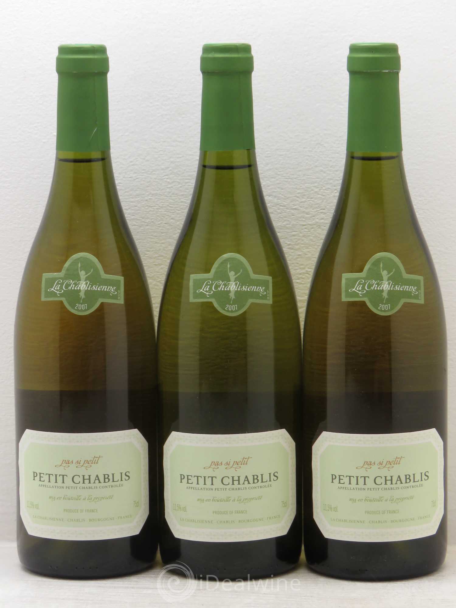 Petit Chablis (sans prix de réserve) 2007 - Lot de 3 bouteilles - 0