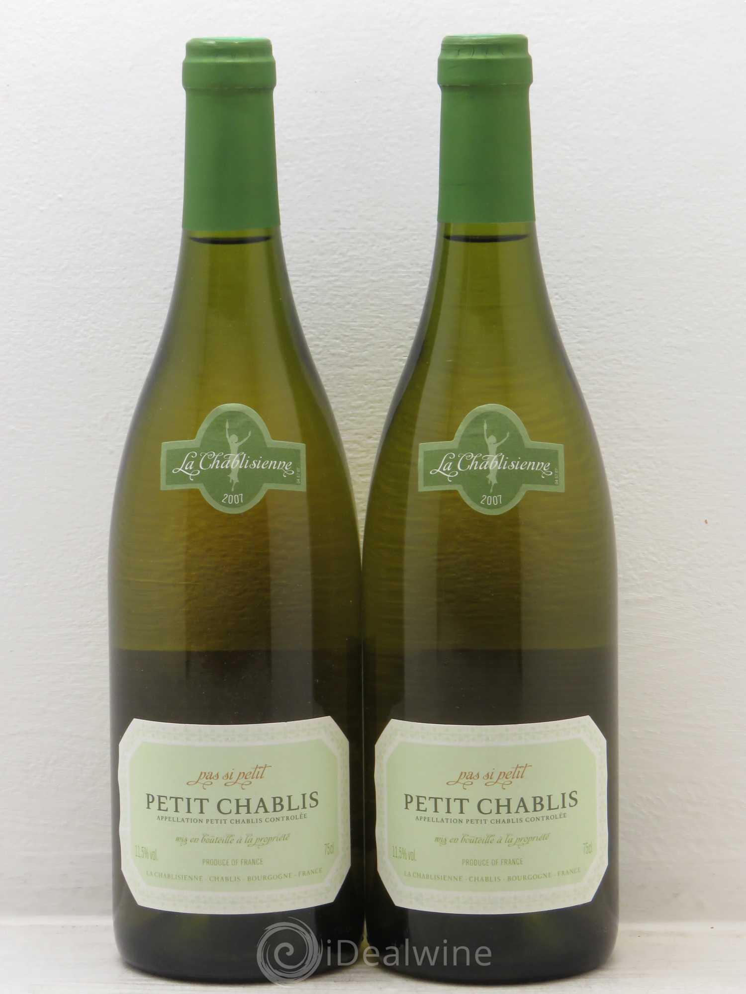 Petit Chablis (senza prezzo di riserva) 2007 - Lotto di 2 bottiglie - 0