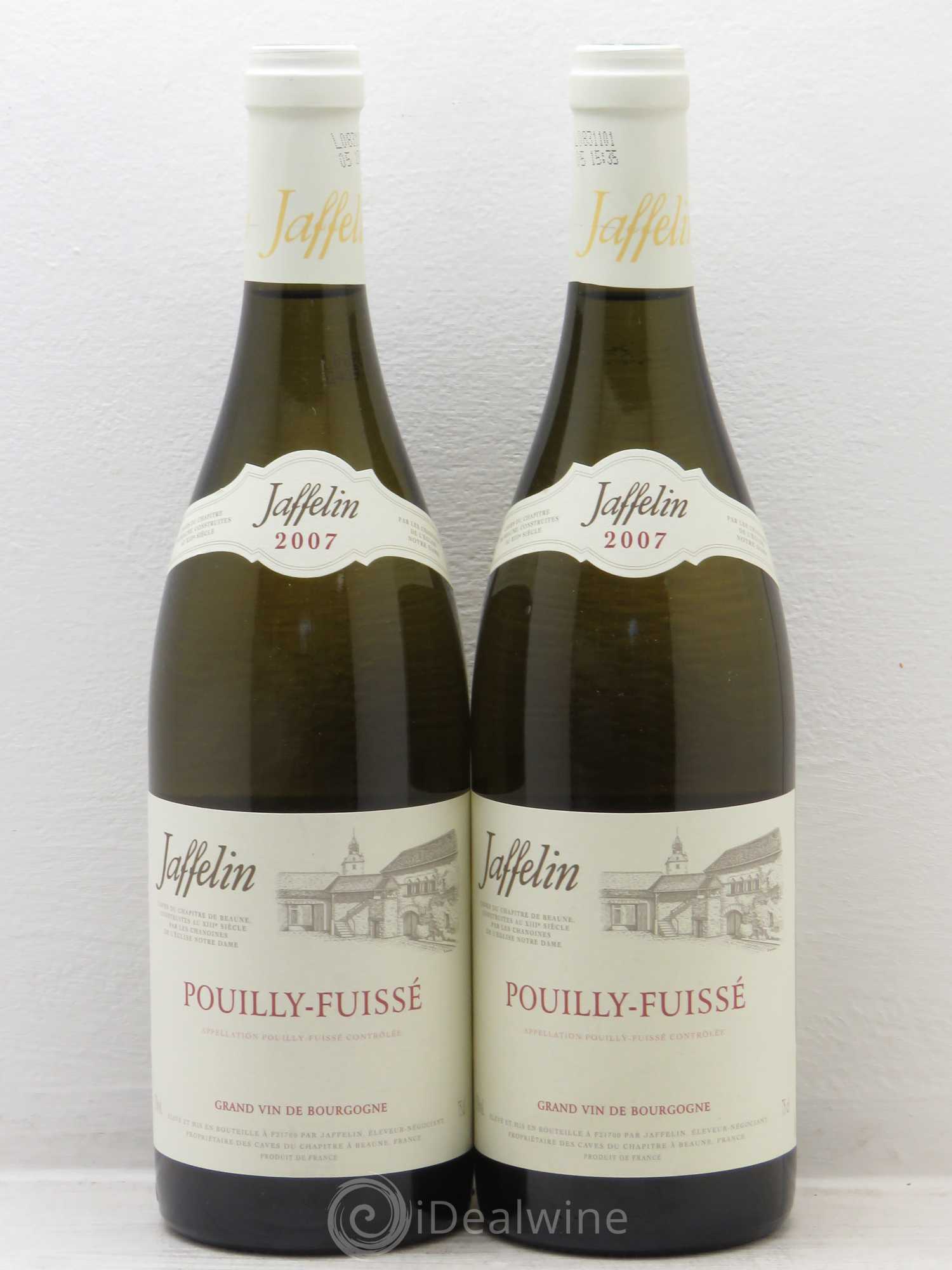 Pouilly-Fuissé Jaffelin (sans prix de réserve) 2007 - Posten von 2 Flaschen - 0