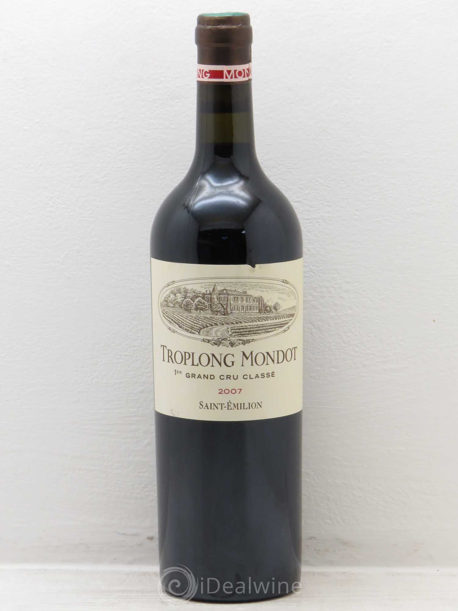 Château Troplong Mondot 1er Grand Cru Classé B 2007 - Lot de 1 bouteille - 0