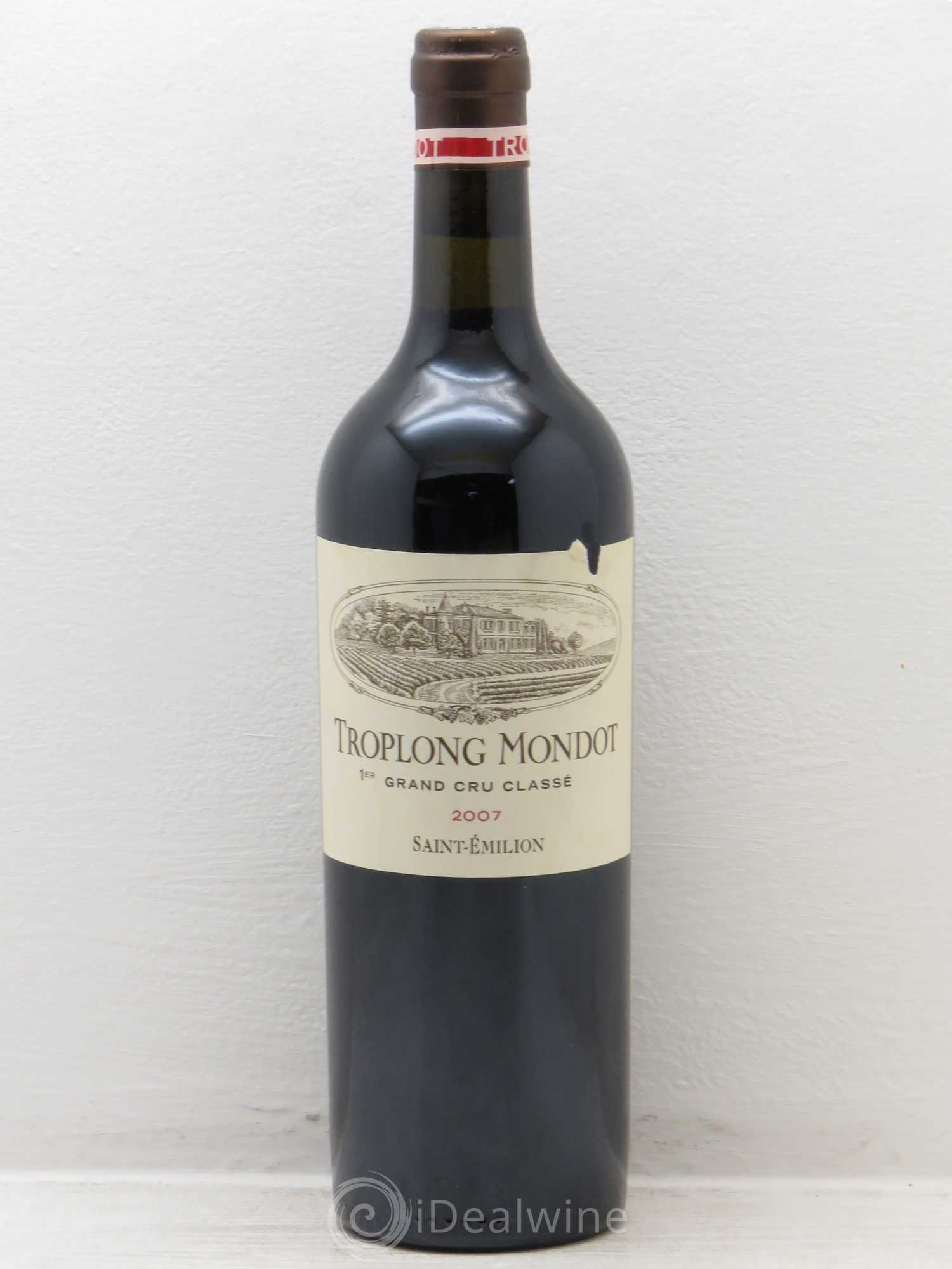 Château Troplong Mondot 1er Grand Cru Classé B 2007 - Lot de 1 bouteille - 0