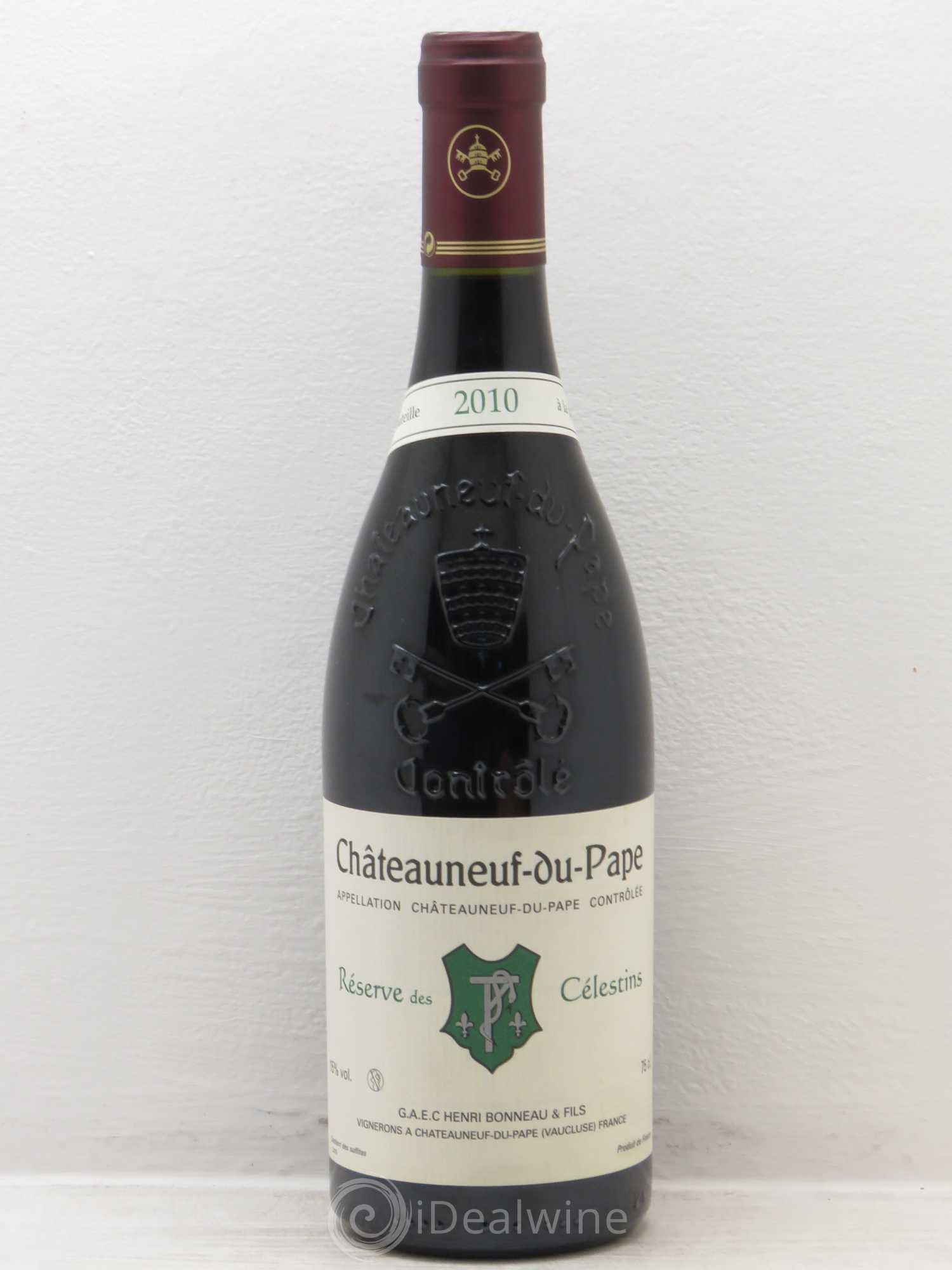 Châteauneuf-du-Pape Réserve des Célestins Henri Bonneau & Fils 2010 - Lot de 1 bouteille - 0
