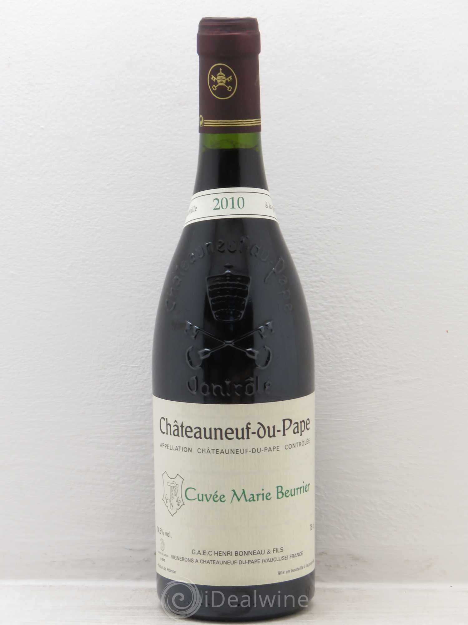 Châteauneuf-du-Pape Marie Beurrier Henri Bonneau & Fils 2010 - Lot de 1 bouteille - 0