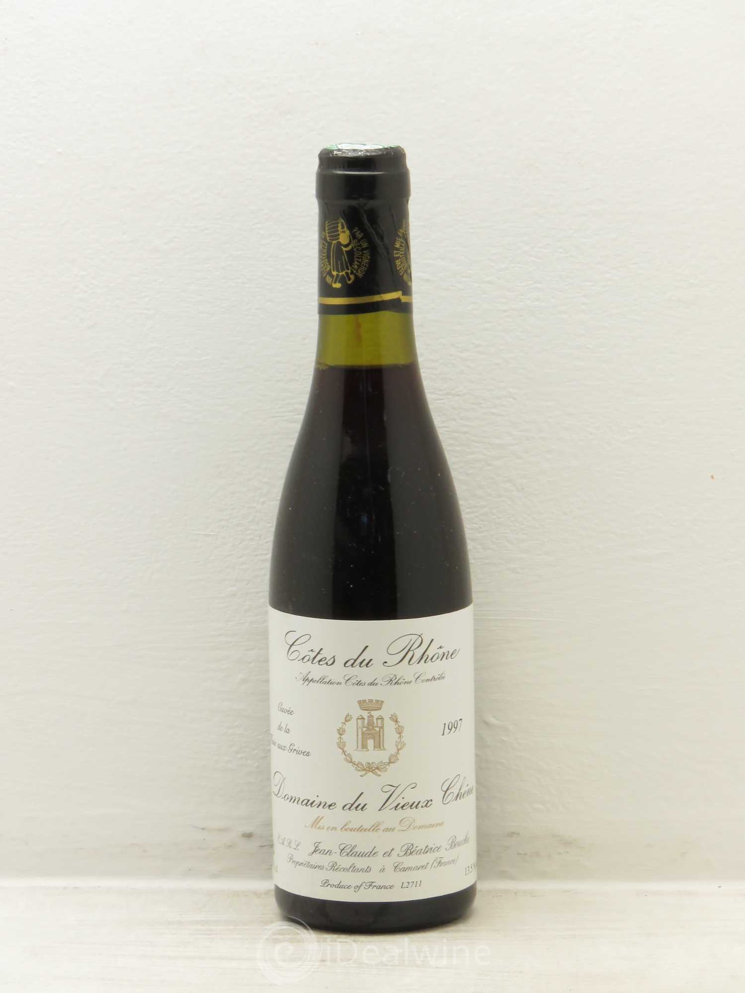 Côtes-du-Rhône Cuvée de La Haie aux Grives Domaine du Vieux Chêne (sans prix de réserve) 1997 - Posten von 1 Demi-Flasche - 0