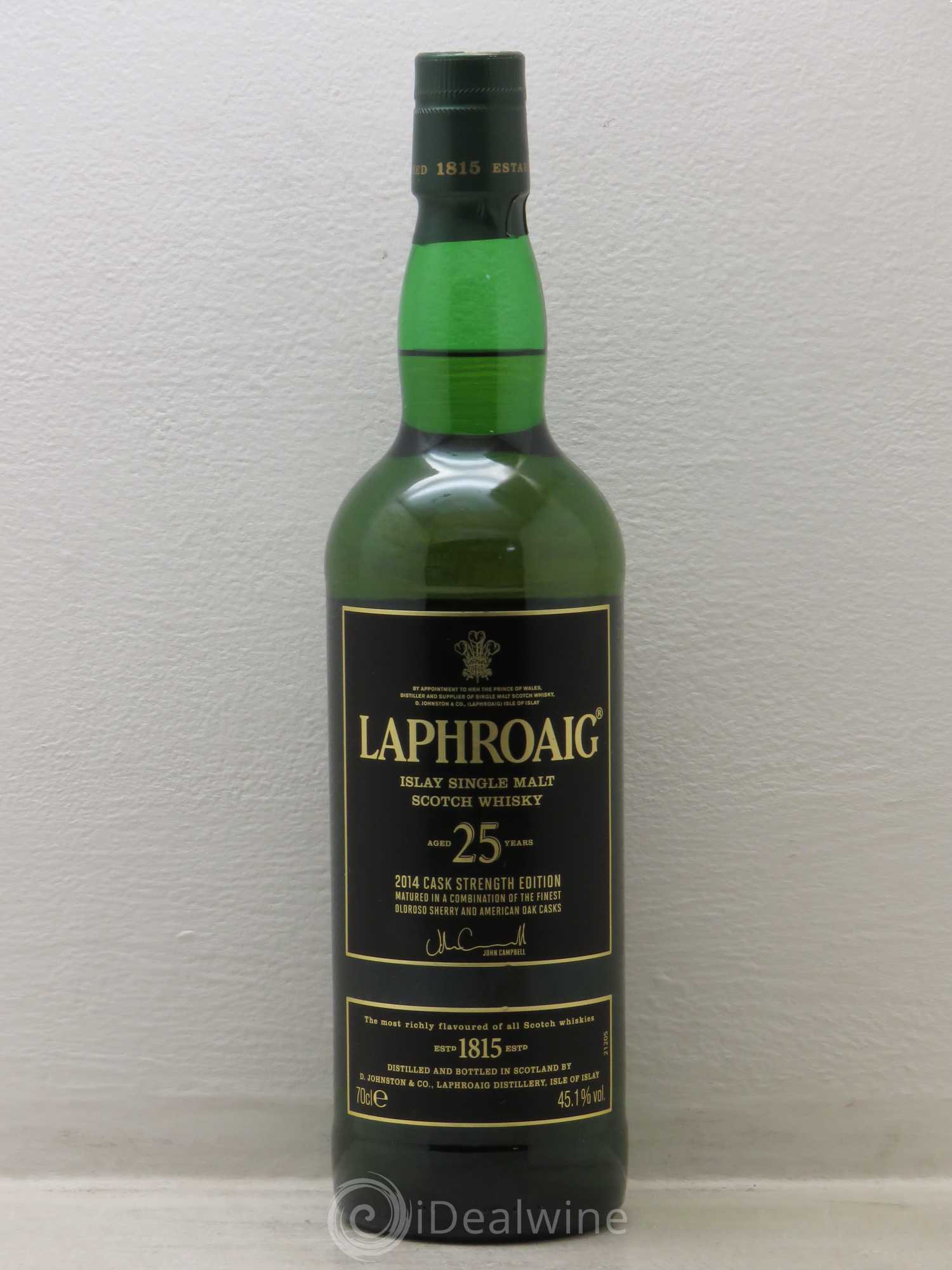 Whisky Islay single malt Laphroaig 25 ans 2014 Cask Strenght Edition - Posten von 1 Flasche - 0
