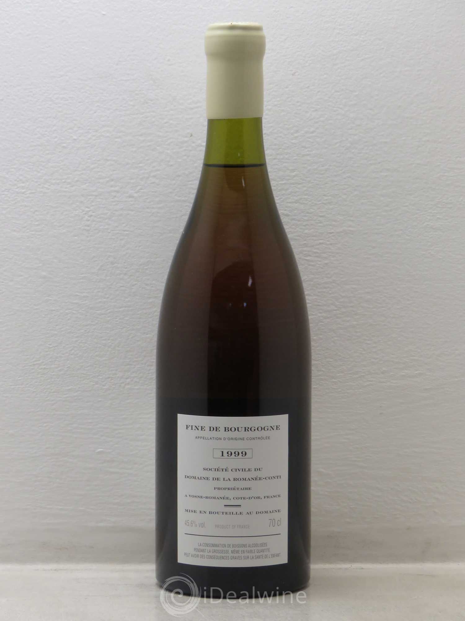 Fine de Bourgogne La Romanée-Conti Mis en bouteille le 06 janvier 2016 1999 - Posten von 1 Flasche - 1
