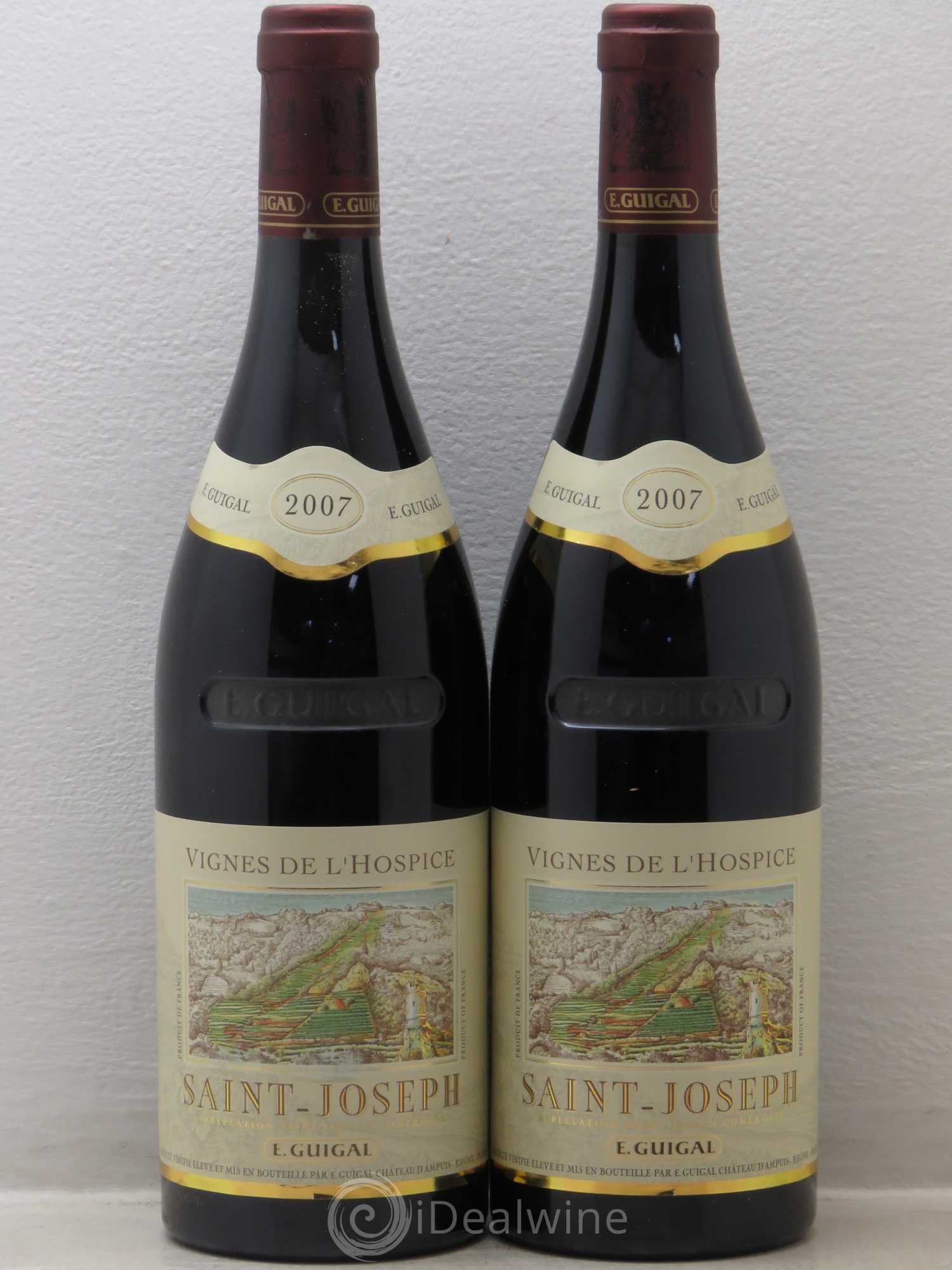Saint-Joseph Vignes de l'Hospice Guigal (senza prezzo di riserva) 2007 - Lotto di 2 bottiglie - 0