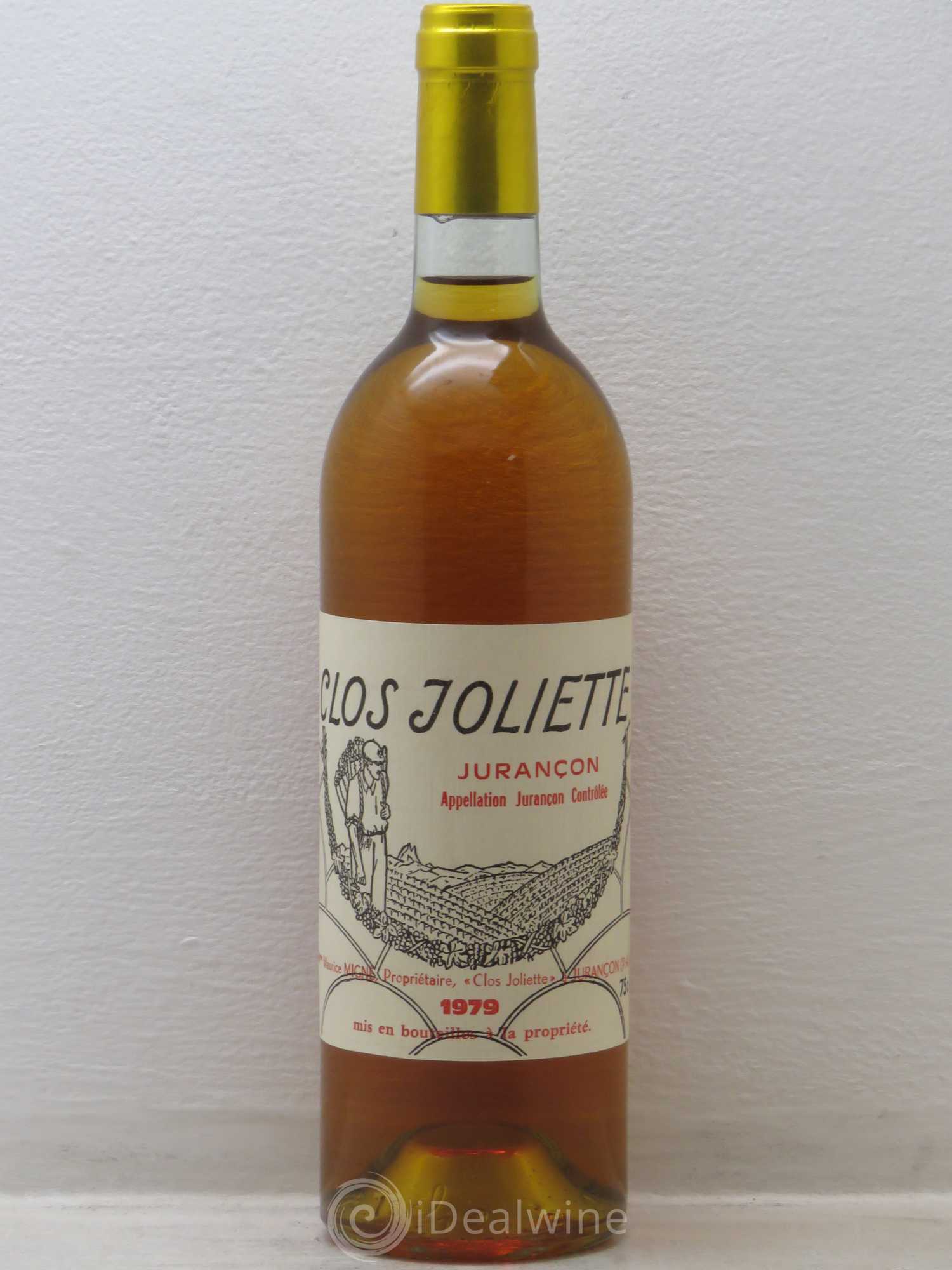 Jurançon Clos Joliette 1979 - Posten von 1 Flasche - 0
