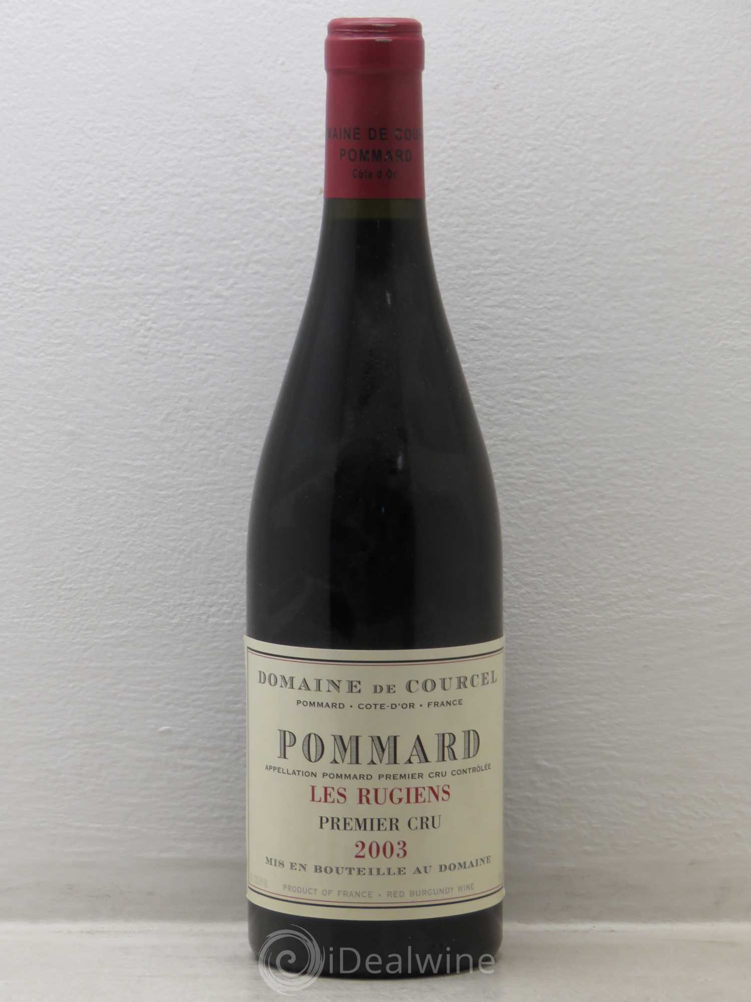 Pommard 1er Cru Les Rugiens de Courcel (Domaine) 2003 - Lot de 1 bouteille - 0
