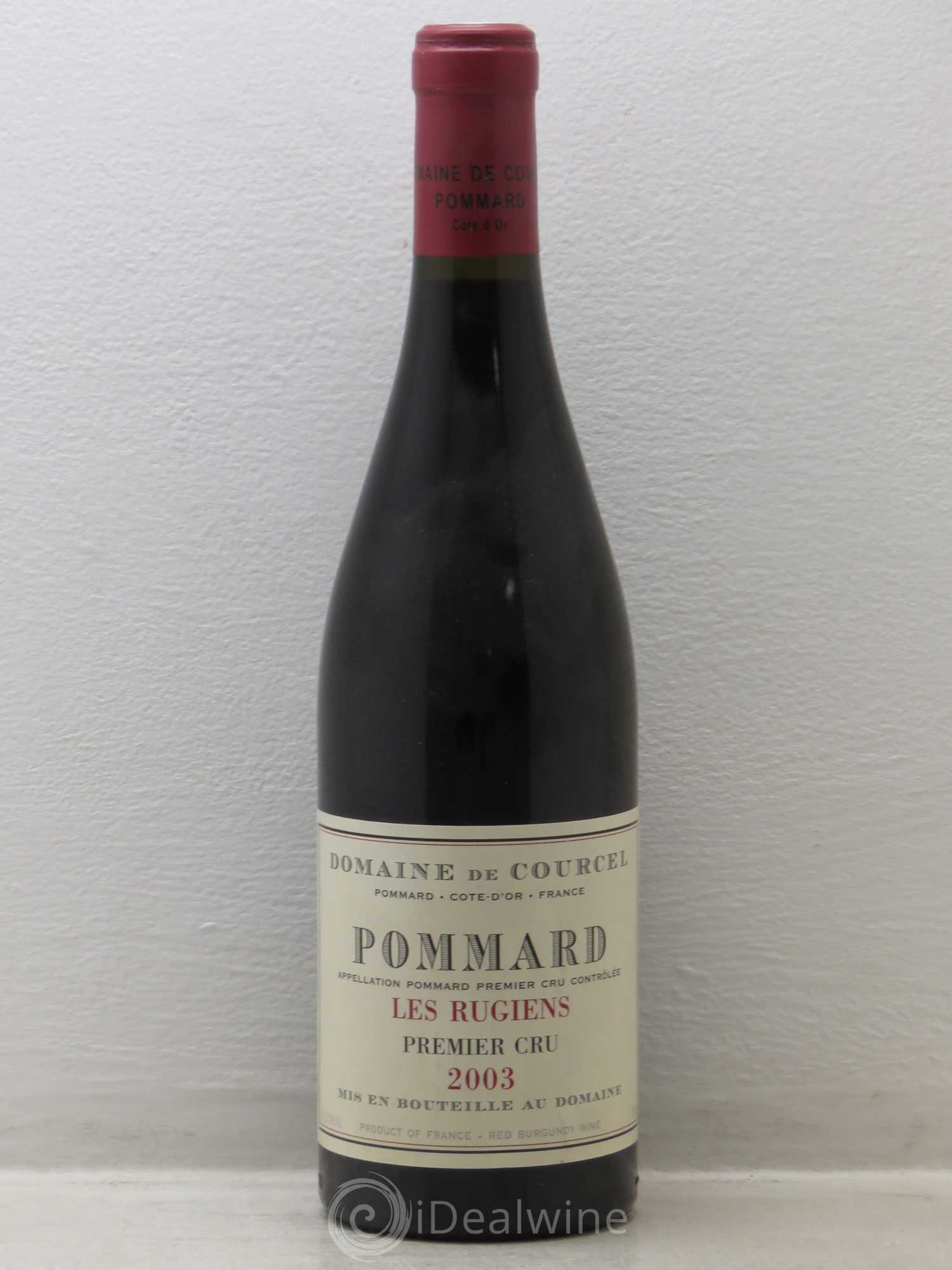 Pommard 1er Cru Les Rugiens de Courcel (Domaine) 2003 - Lot de 1 bouteille - 0