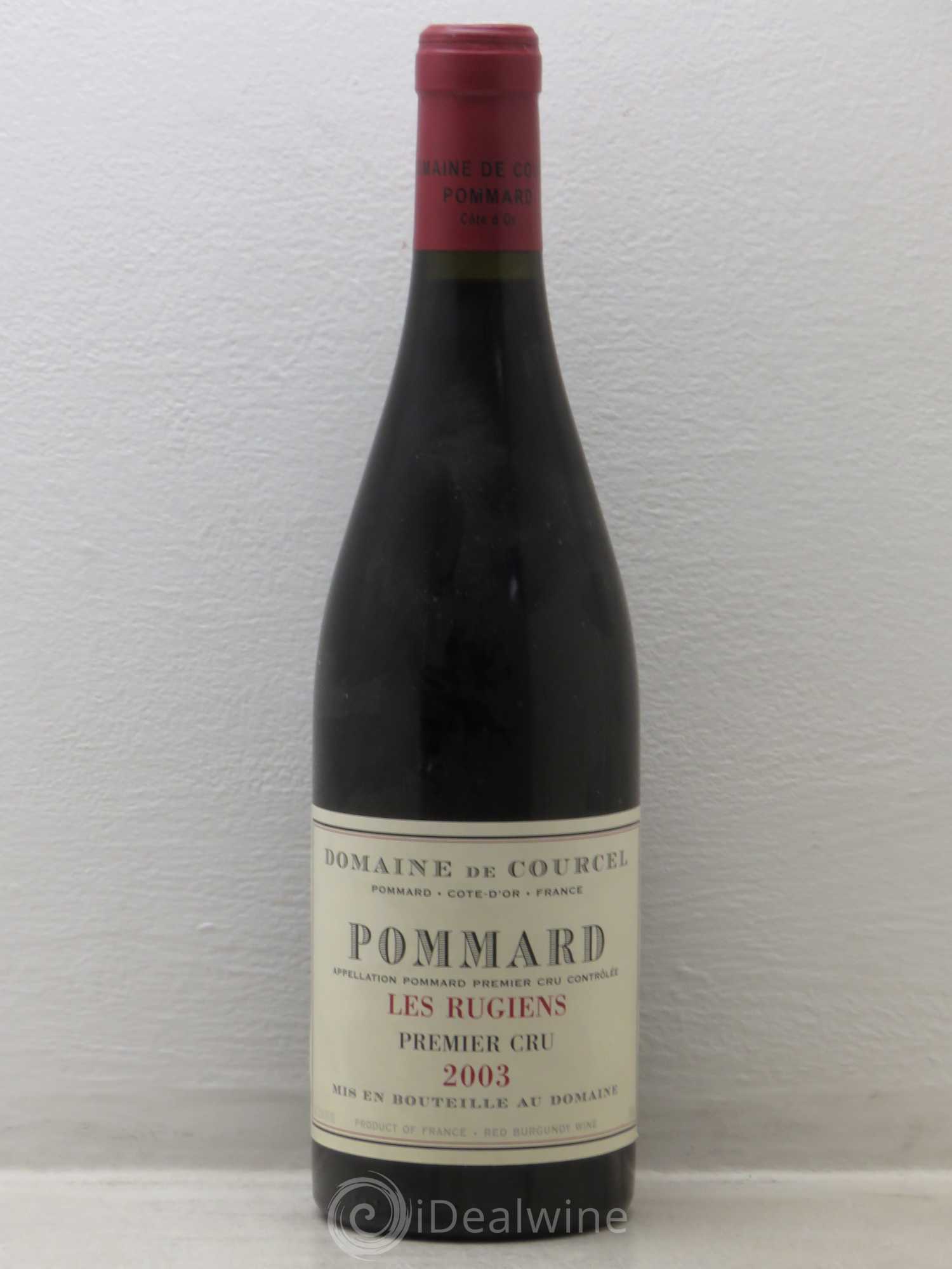Pommard 1er Cru Les Rugiens de Courcel (Domaine) 2003 - Lot de 1 bouteille - 0