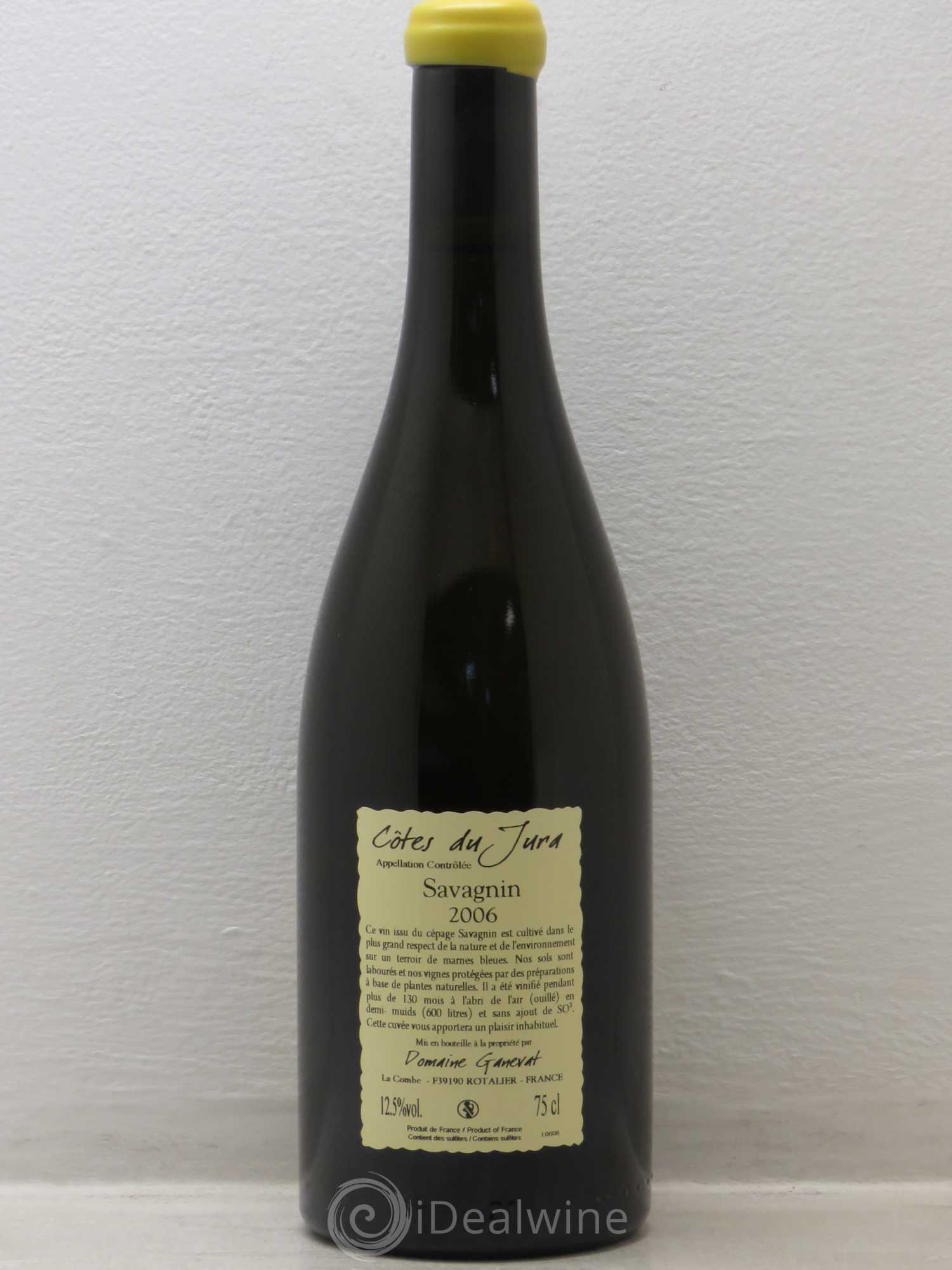 Côtes du Jura Les Vignes de mon Père Jean-François Ganevat (Domaine) 2006 - Lot de 1 bouteille - 1