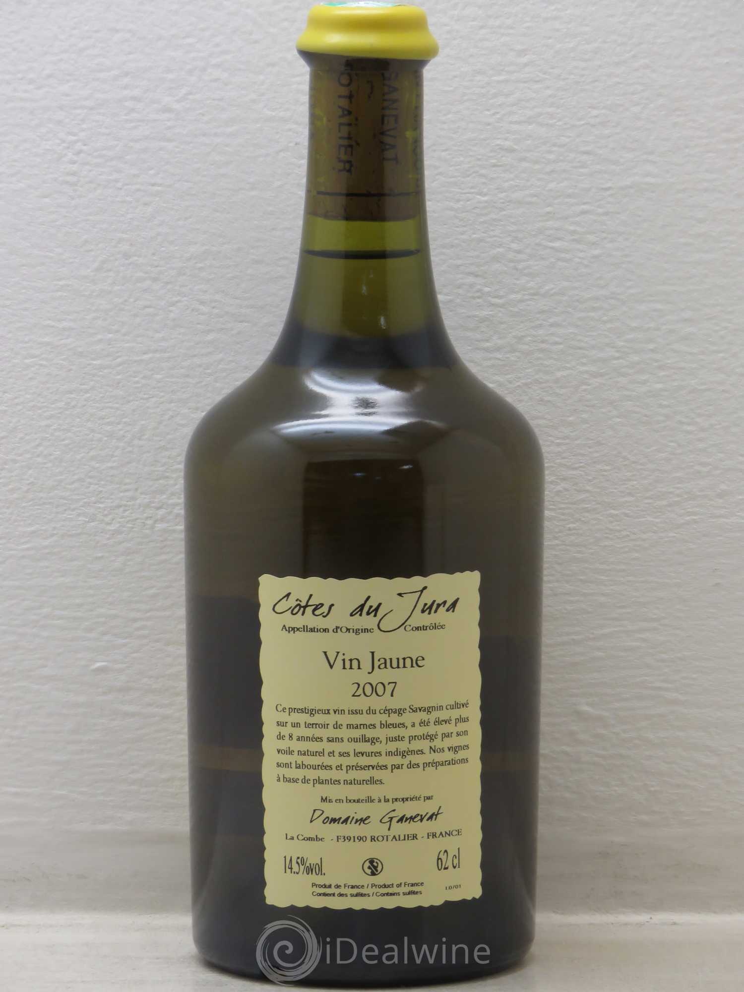 Côtes du Jura Vin Jaune Jean-François Ganevat (Domaine) 2007 - Lot de 1 bouteille - 1