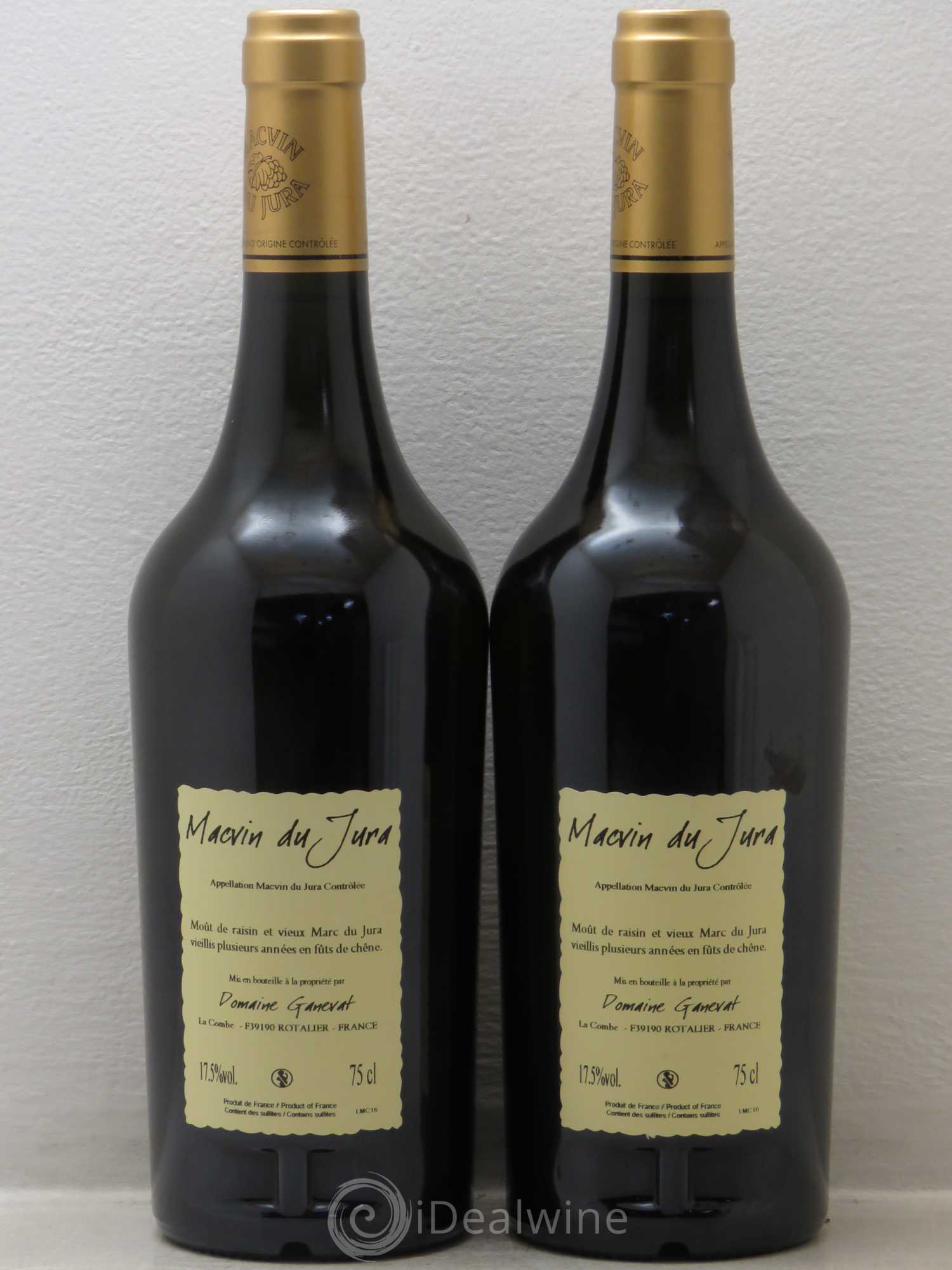 Côtes du Jura Vieux Macvin du Jura Jean-François Ganevat (Domaine) - Lot de 2 bouteilles - 1
