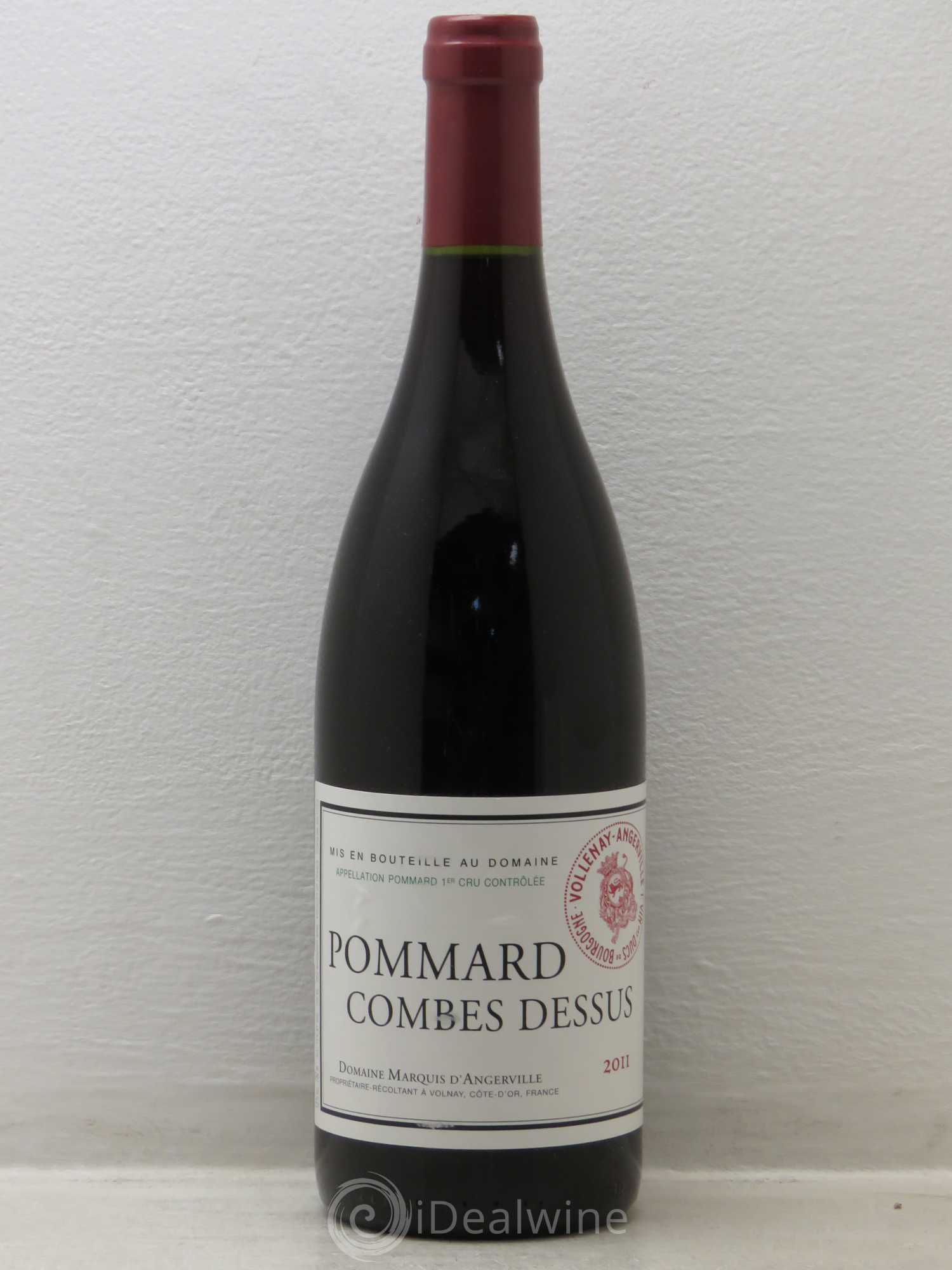 Pommard Combes-Dessus Marquis d'Angerville (Domaine) 2011 - Lot de 1 bouteille - 0