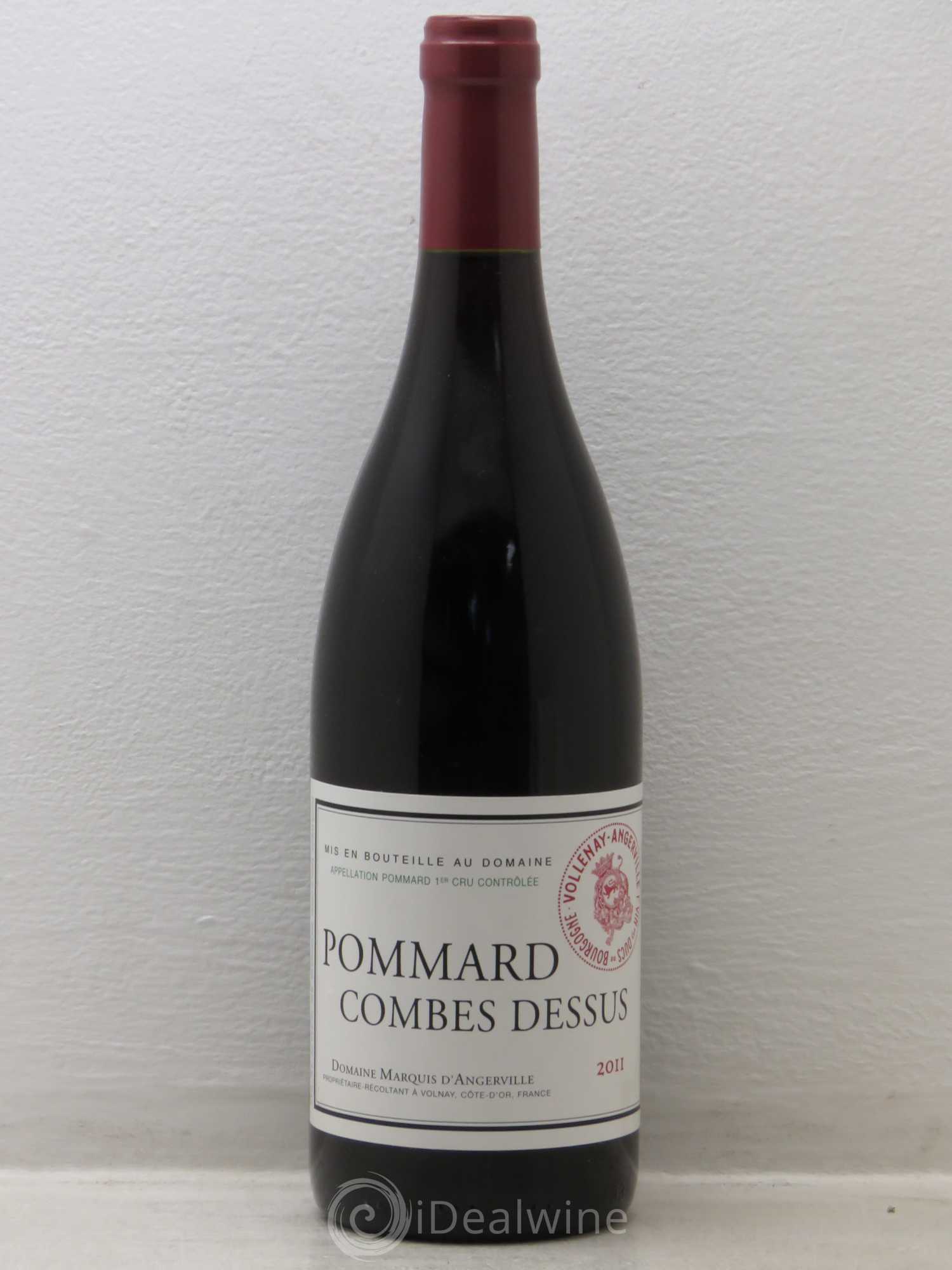 Pommard Combes-Dessus Marquis d'Angerville (Domaine) 2011 - Lot de 1 bouteille - 0