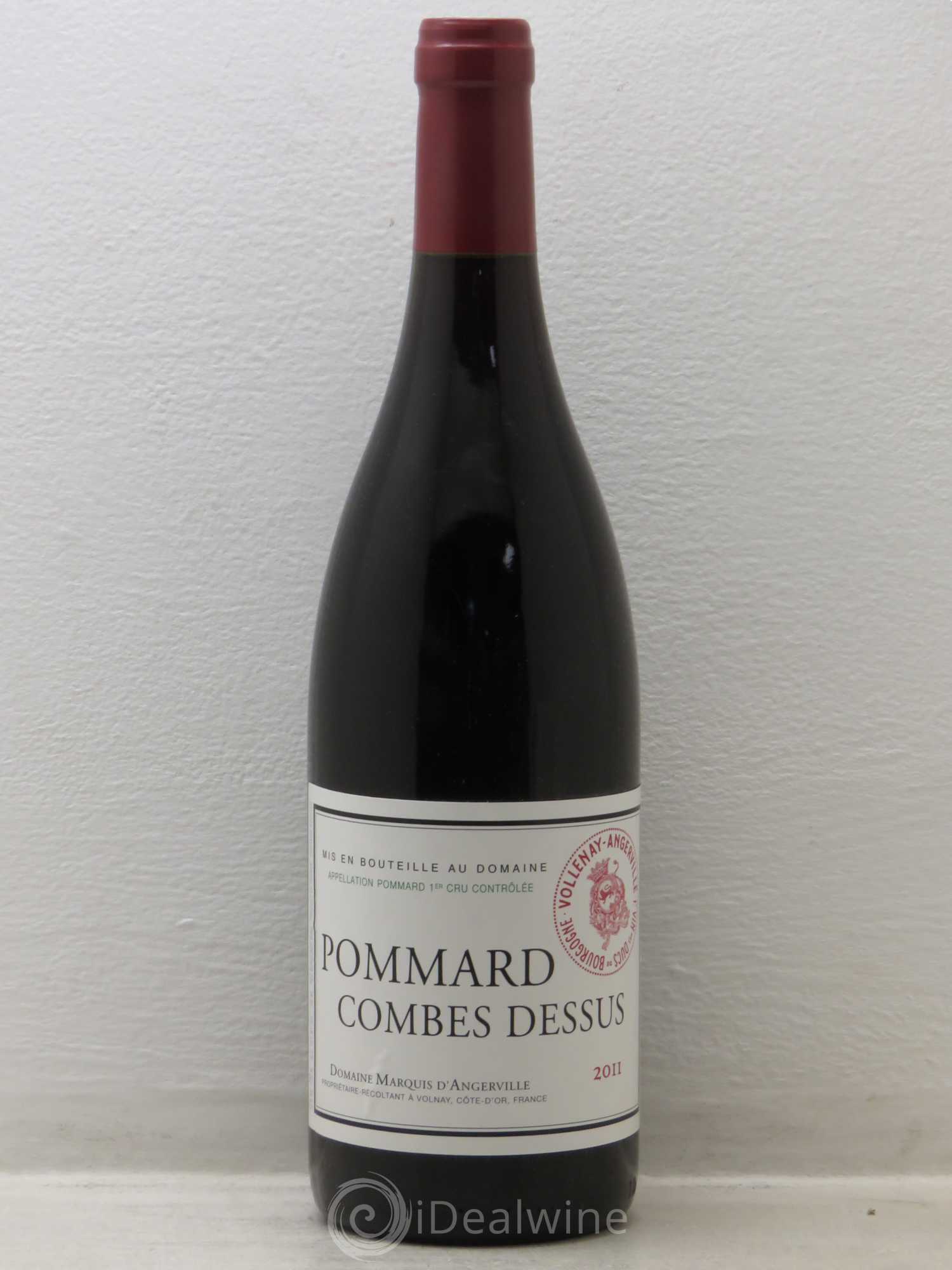 Pommard Combes-Dessus Marquis d'Angerville (Domaine) 2011 - Lot de 1 bouteille - 0