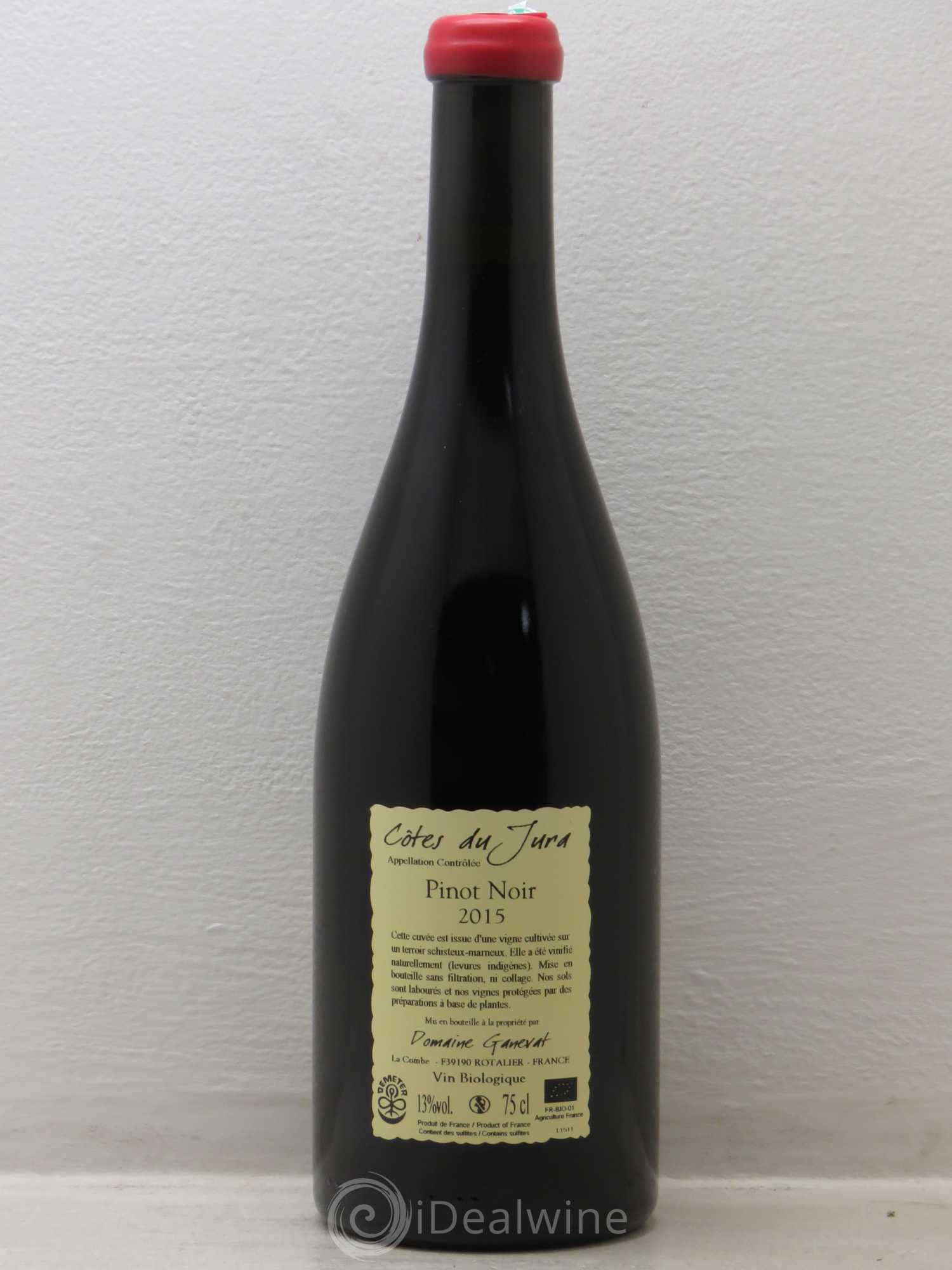 Côtes du Jura Pinot Noir En Billat  Jean-François Ganevat (Domaine) 2015 - Lot de 1 bouteille - 1