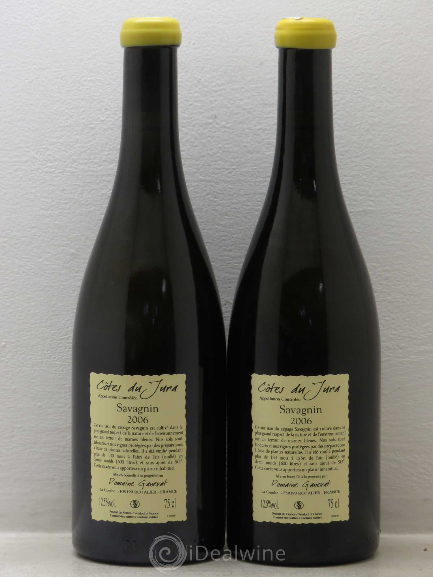Côtes du Jura Les Vignes de mon Père Jean-François Ganevat (Domaine) 2006 - Lot de 2 bouteilles - 1