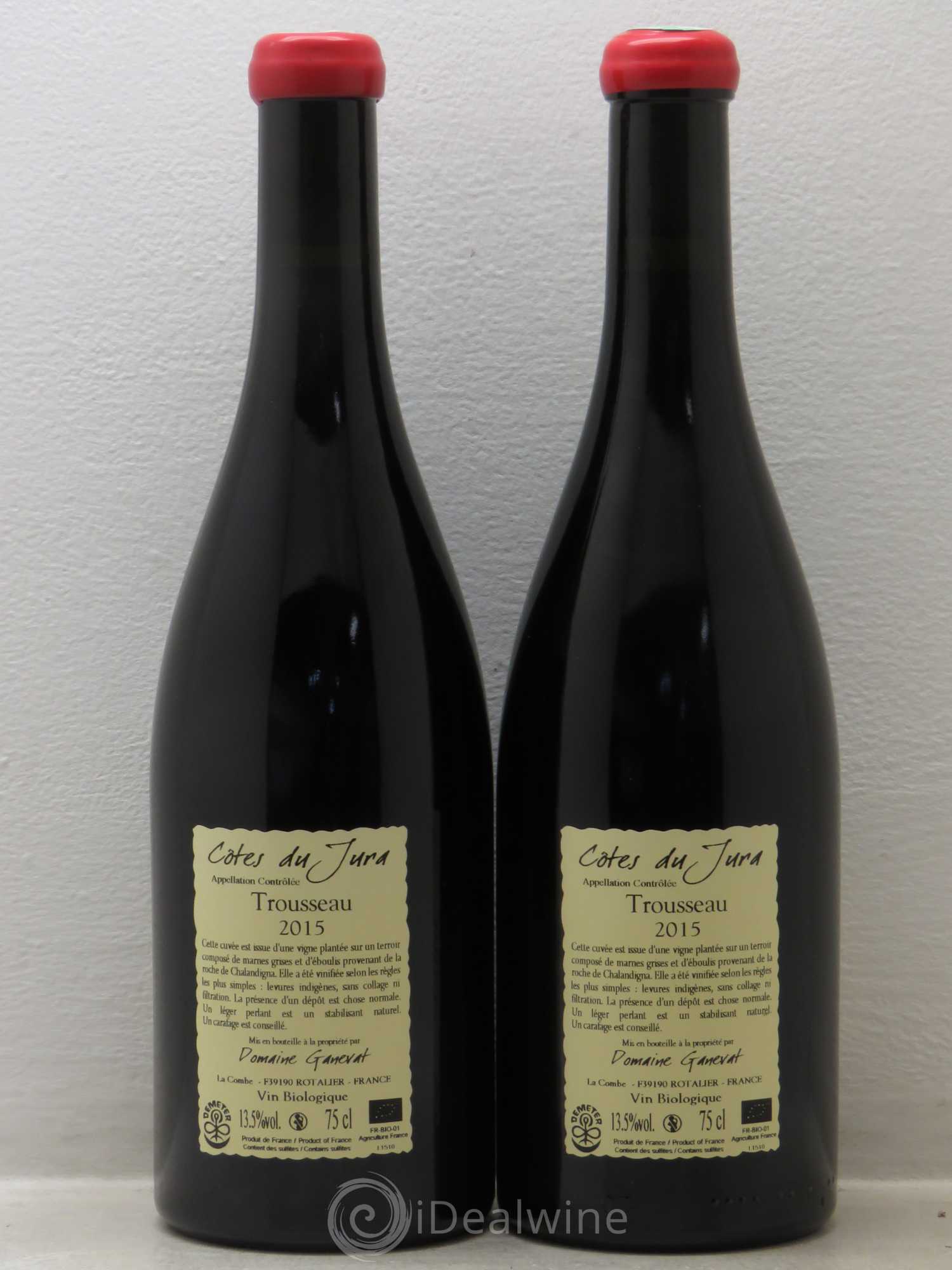 Côtes du Jura Plein Sud Jean-François Ganevat (Domaine) 2015 - Lot de 2 bouteilles - 1