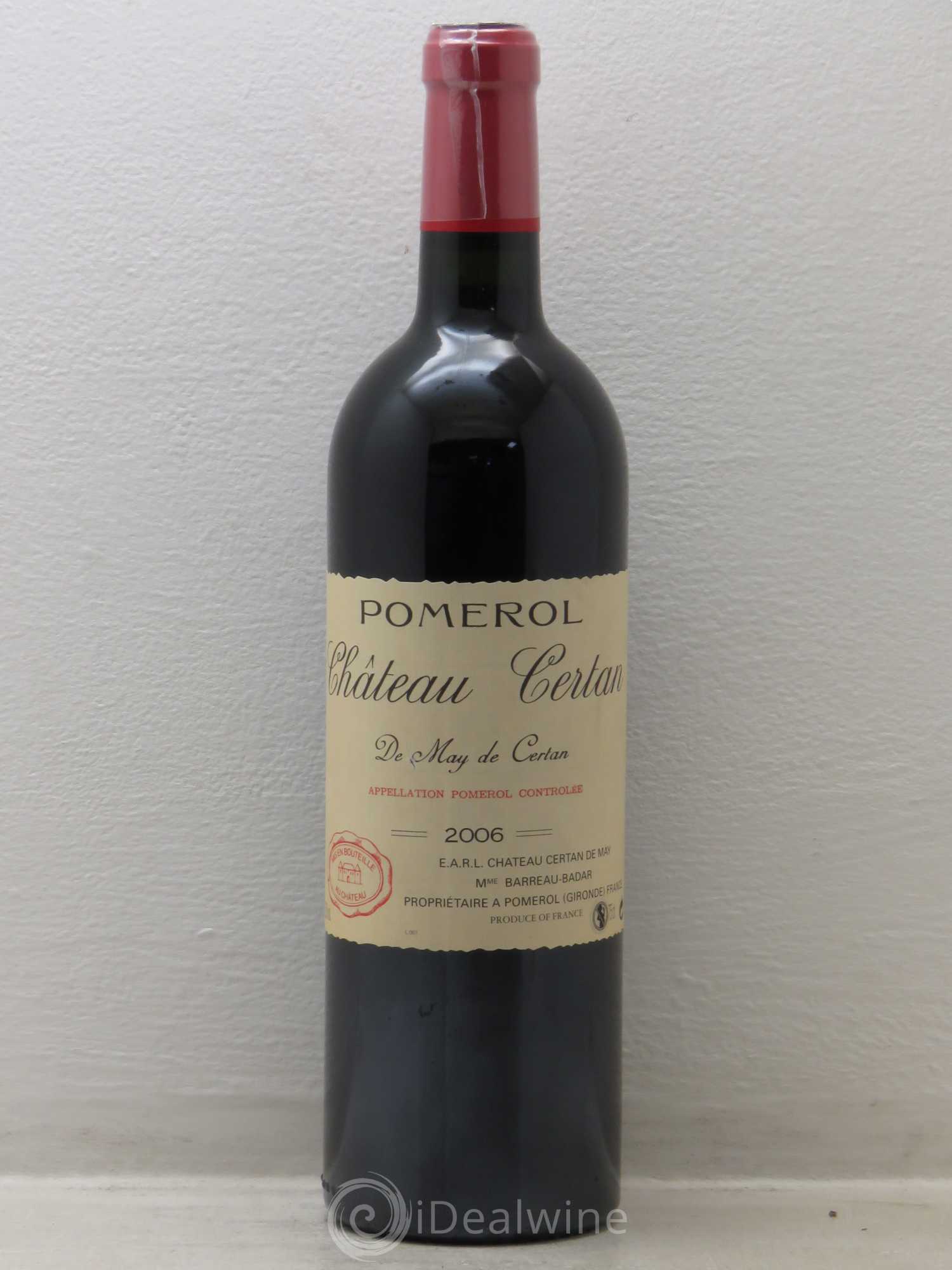Château Certan de May 2006 - Lot de 1 bouteille - 0