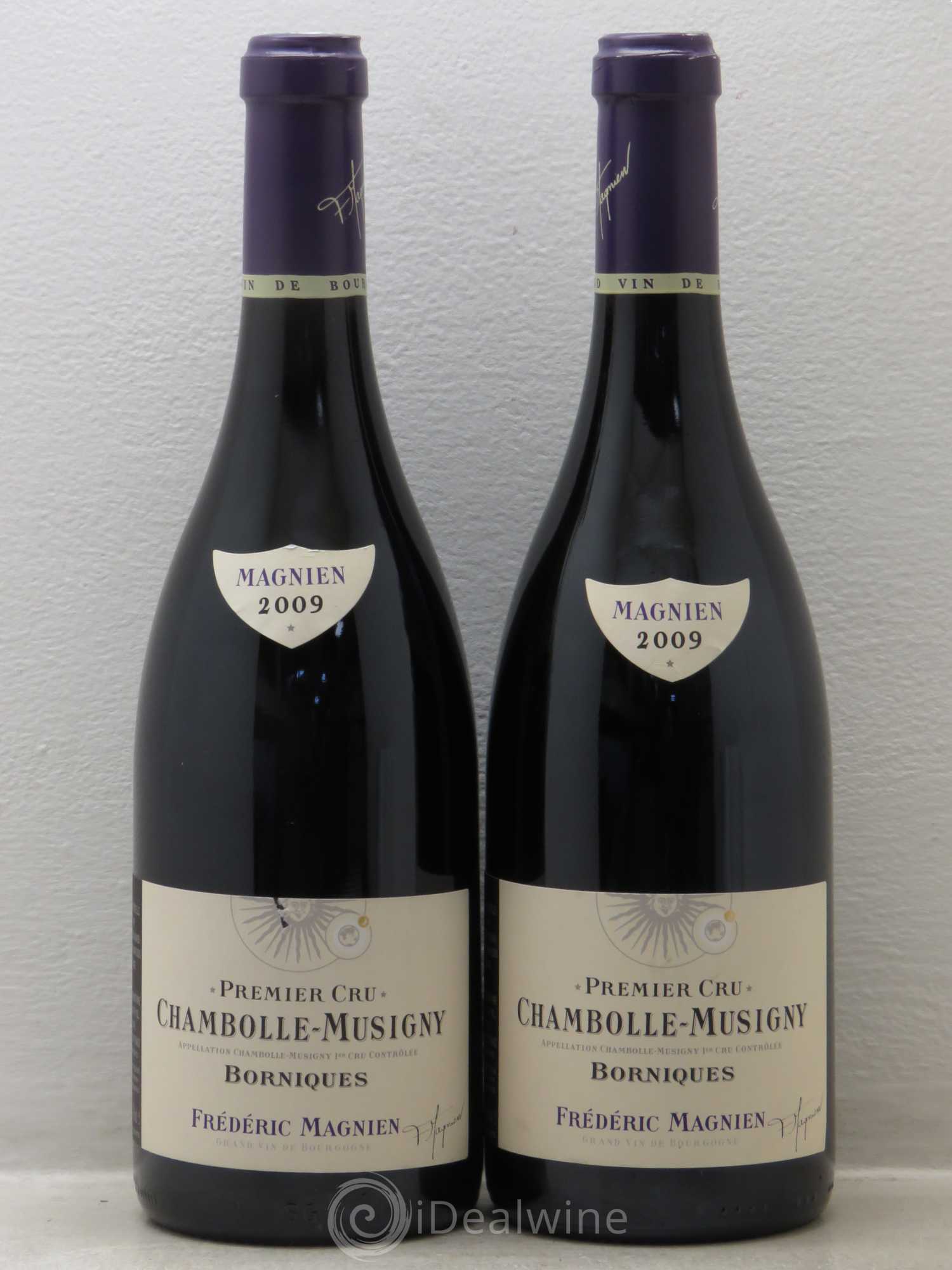 Chambolle-Musigny 1er Cru Borniques - Frédéric Magnien 2009 - Lot de 2 bouteilles - 0