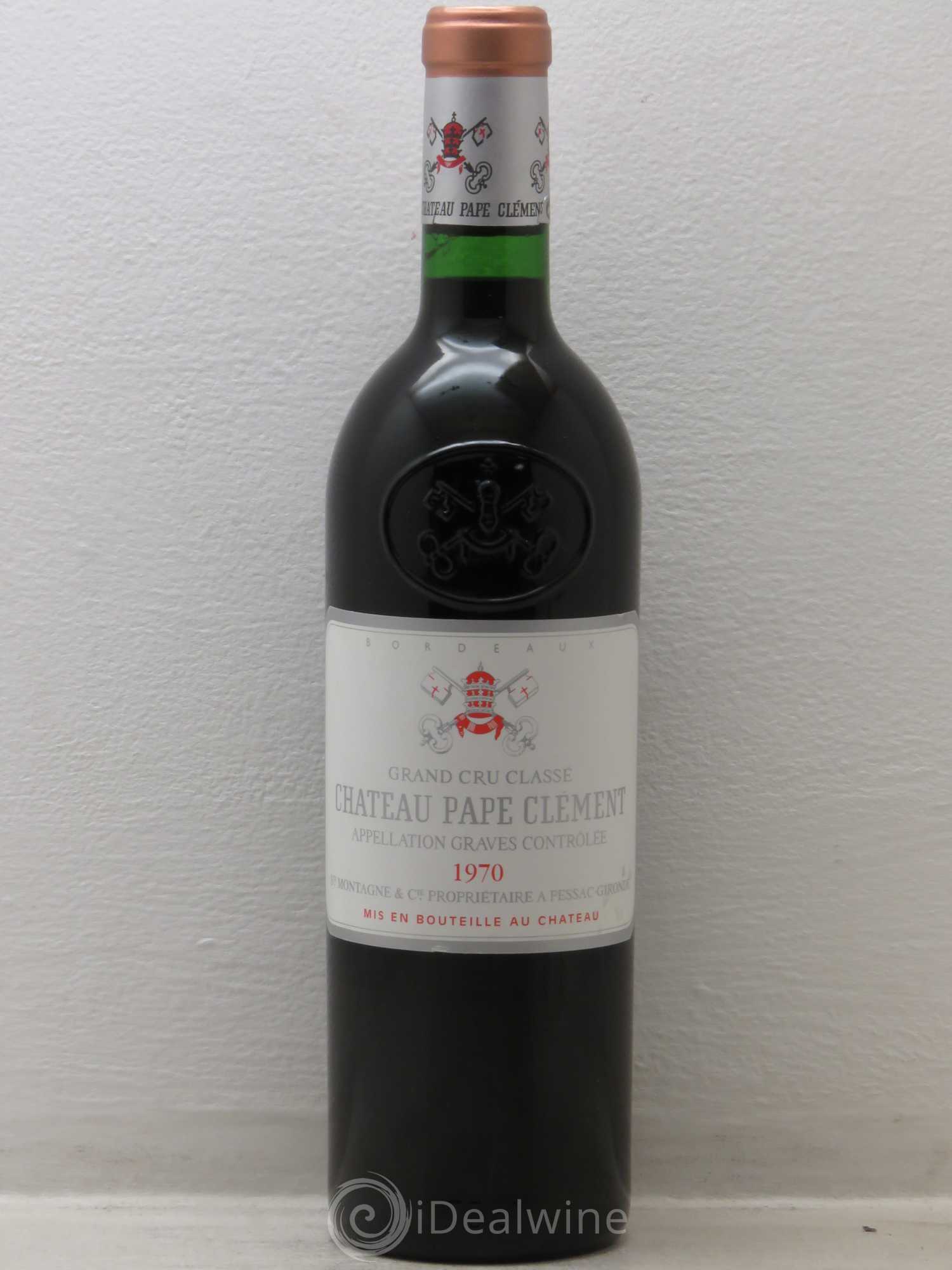 Château Pape Clément Cru Classé de Graves 1970 - Lot de 1 bouteille - 0