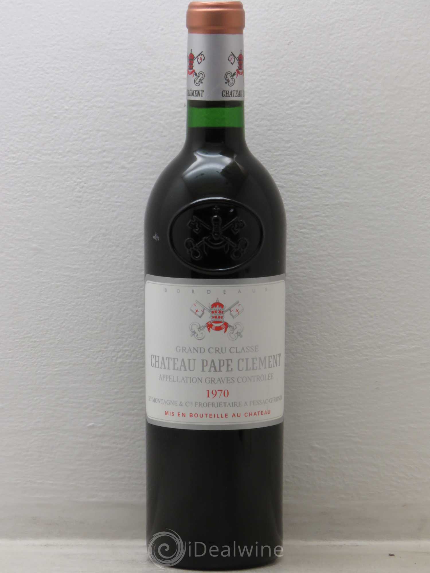 Château Pape Clément Cru Classé de Graves 1970 - Lot de 1 bouteille - 0
