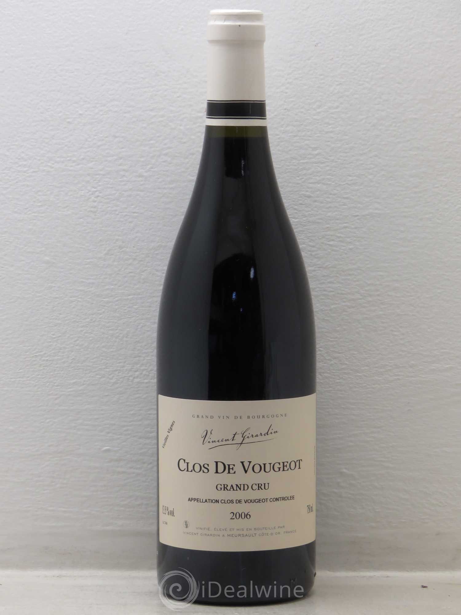 Clos de Vougeot Grand Cru Vieilles Vignes - Girardin (sans prix de réserve) 2006 - Posten von 1 Flasche - 0