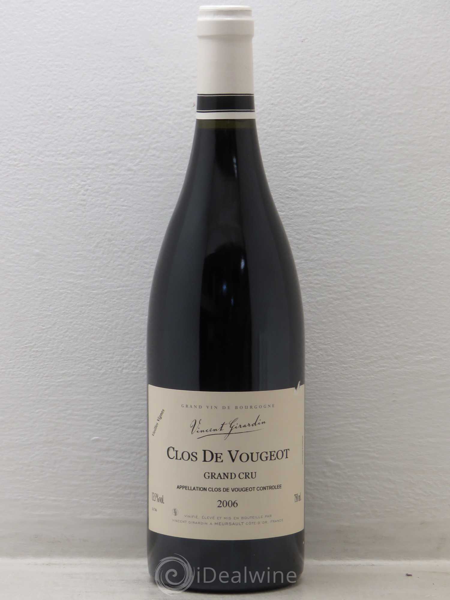 Clos de Vougeot Grand Cru Vieilles Vignes - Girardin (sans prix de réserve) 2006 - Posten von 1 Flasche - 0