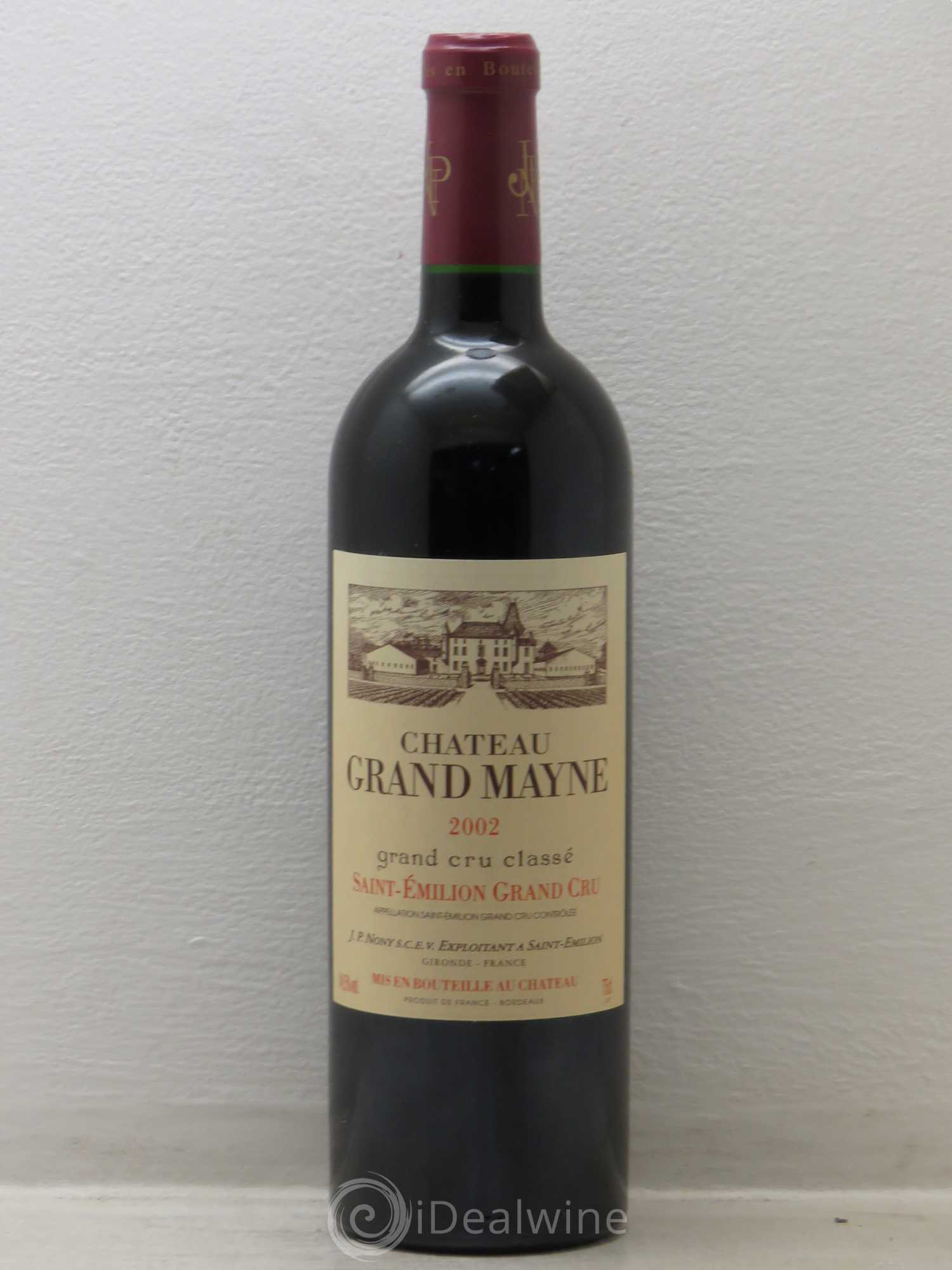 Château Grand Mayne Grand Cru Classé (sans prix de réserve) 2002 - Lot de 1 bouteille - 0